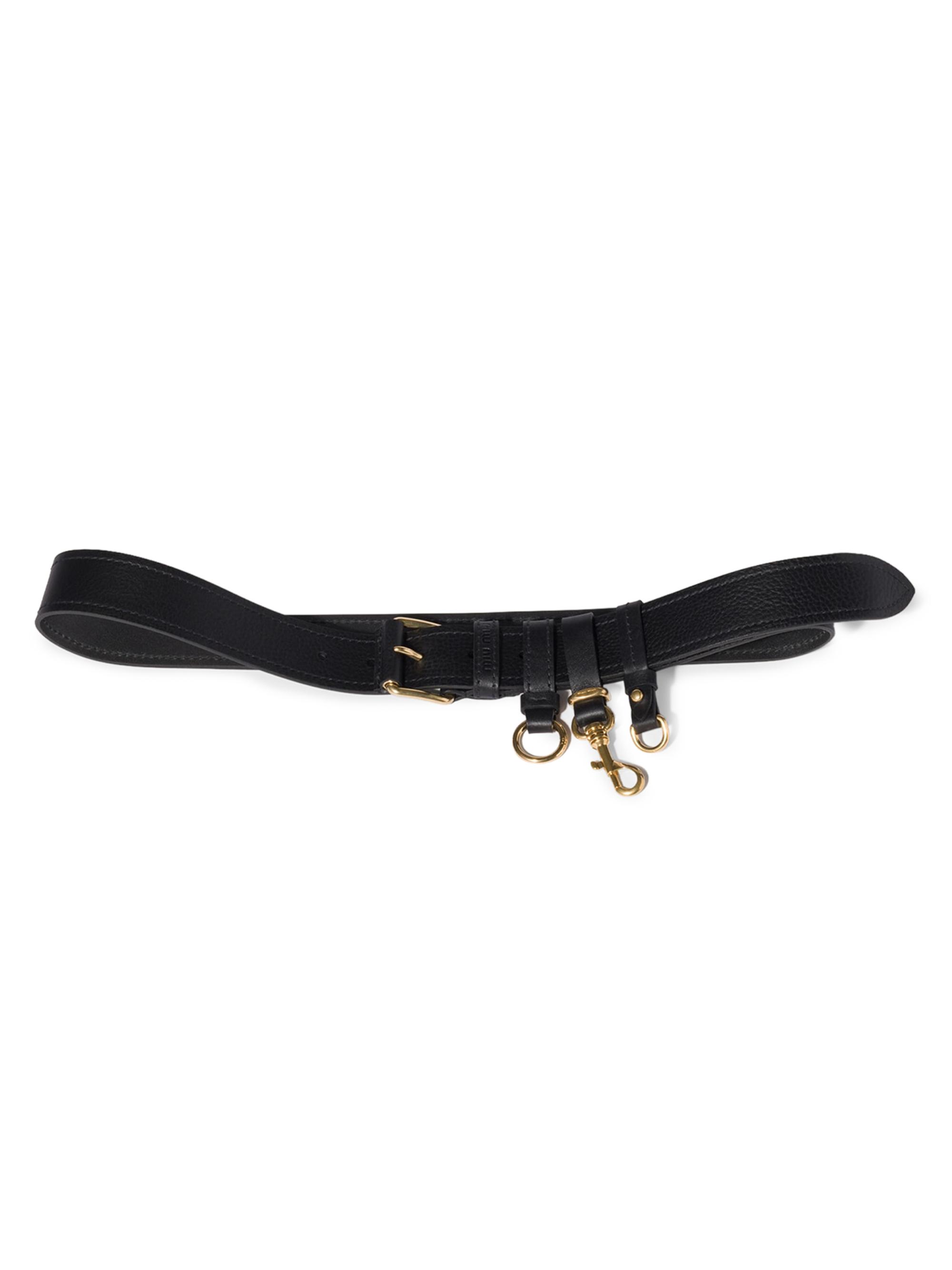 Miu Miu Women's Leather Belt - Black