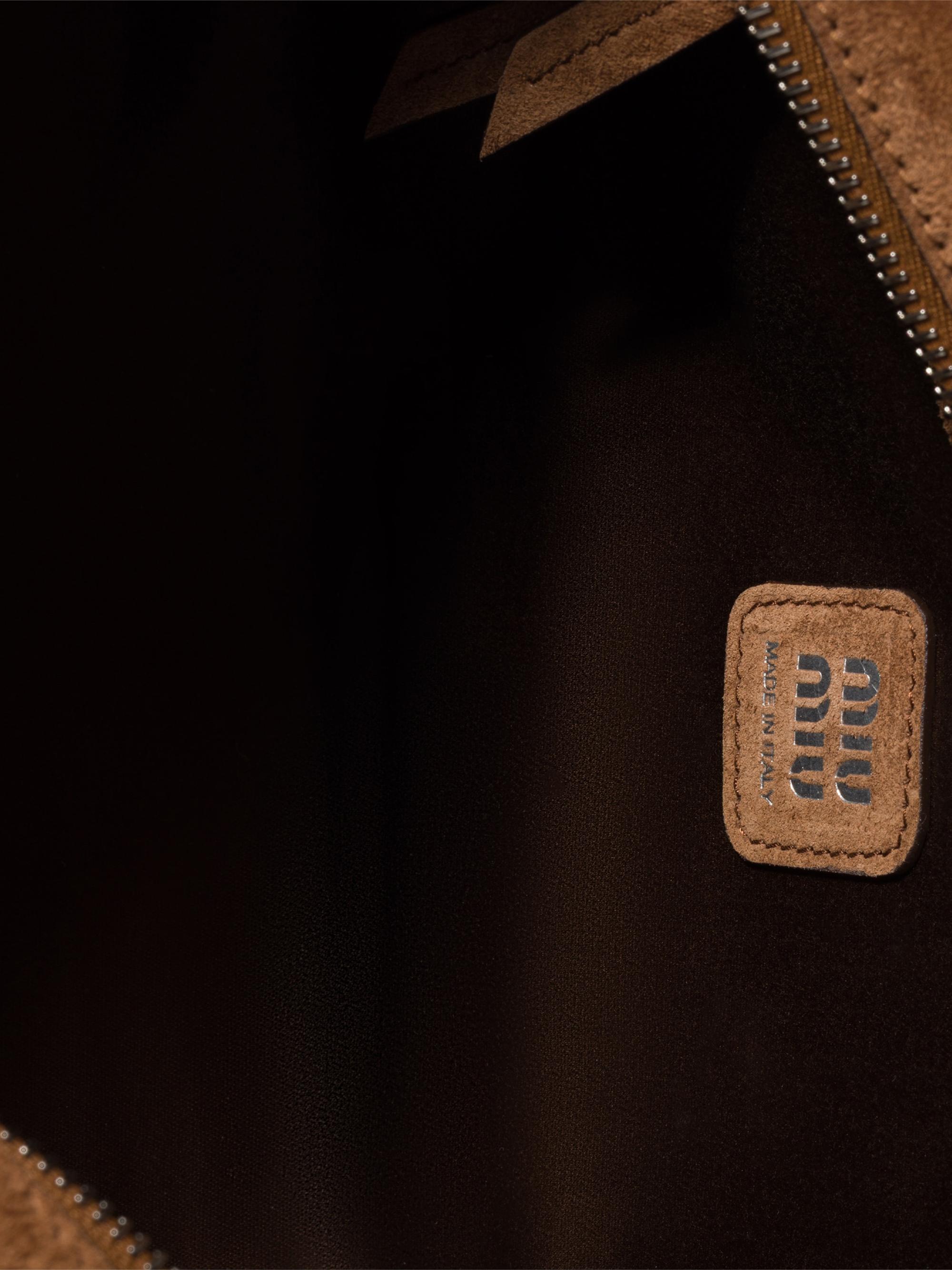 Miu Miu Utilitaire Suede Shoulder Bag | Saks Fifth Avenue