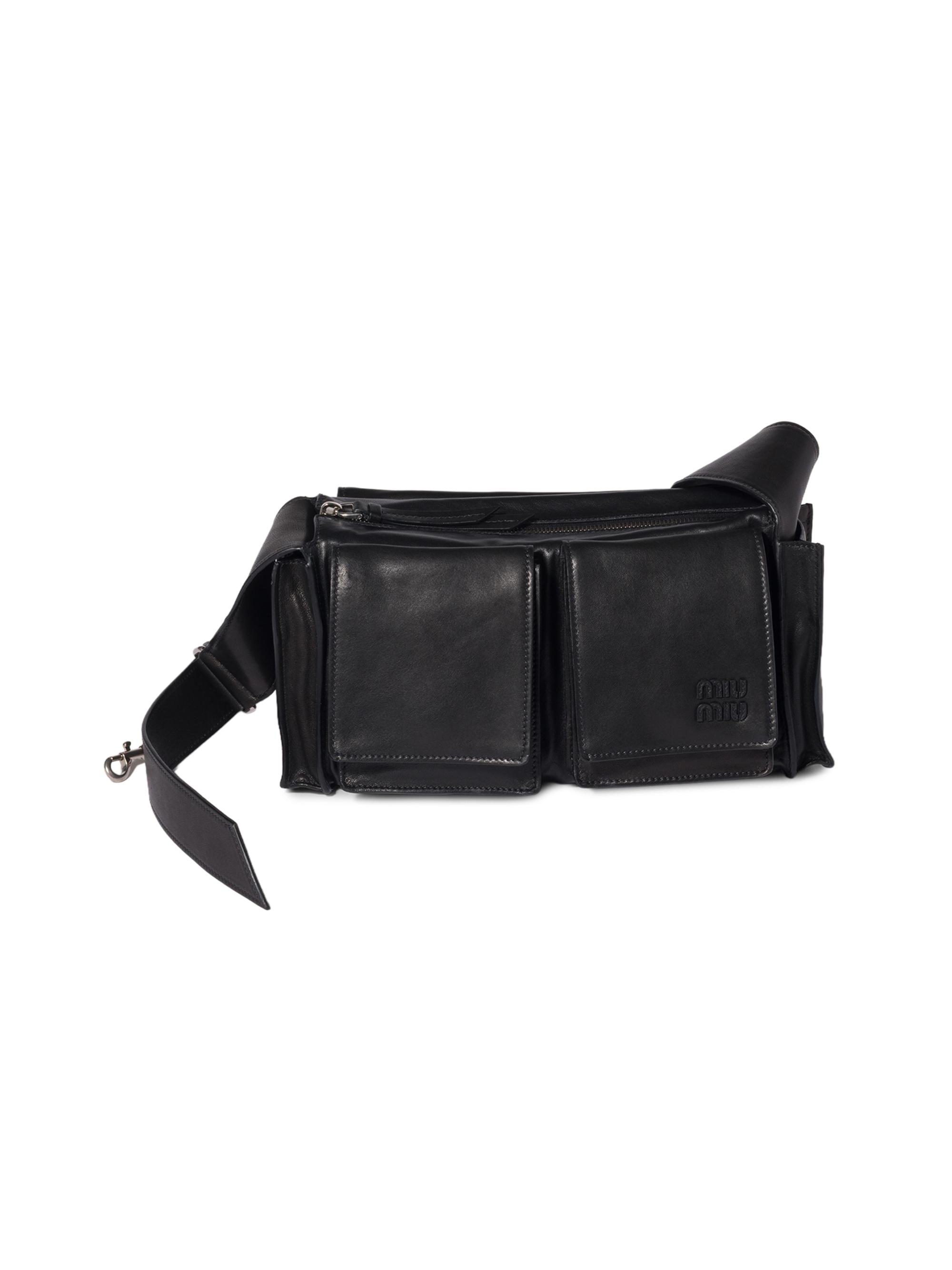 Miu Miu Utilitaire Nappa Leather Shoulder Bag | Saks Fifth Avenue