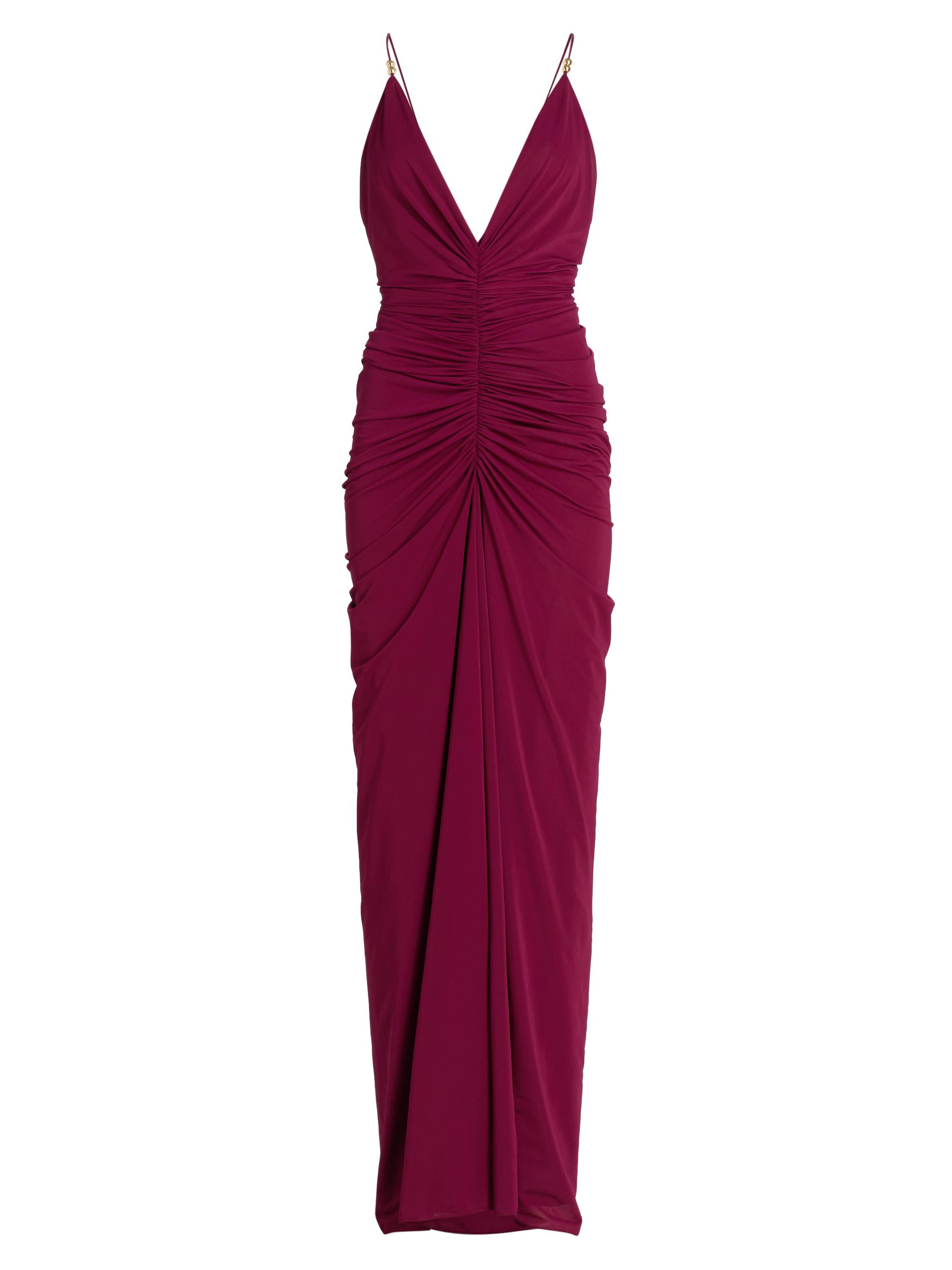 Ronny Kobo Women's Anya Ruched Maxi Dress - Blackberry