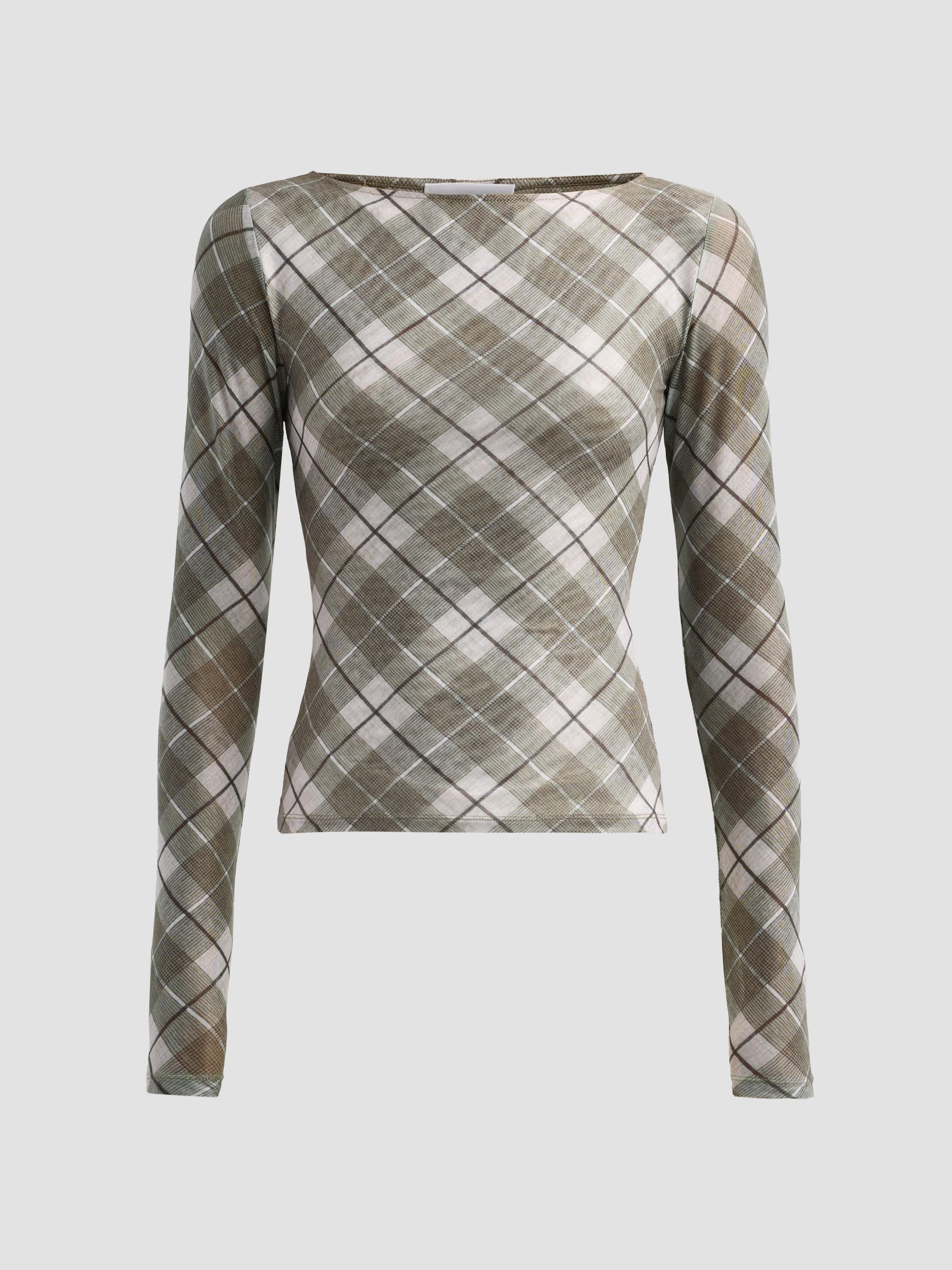 Ronny Kobo Women's Flume Plaid Long-Sleeve Top - Stevie Plaid