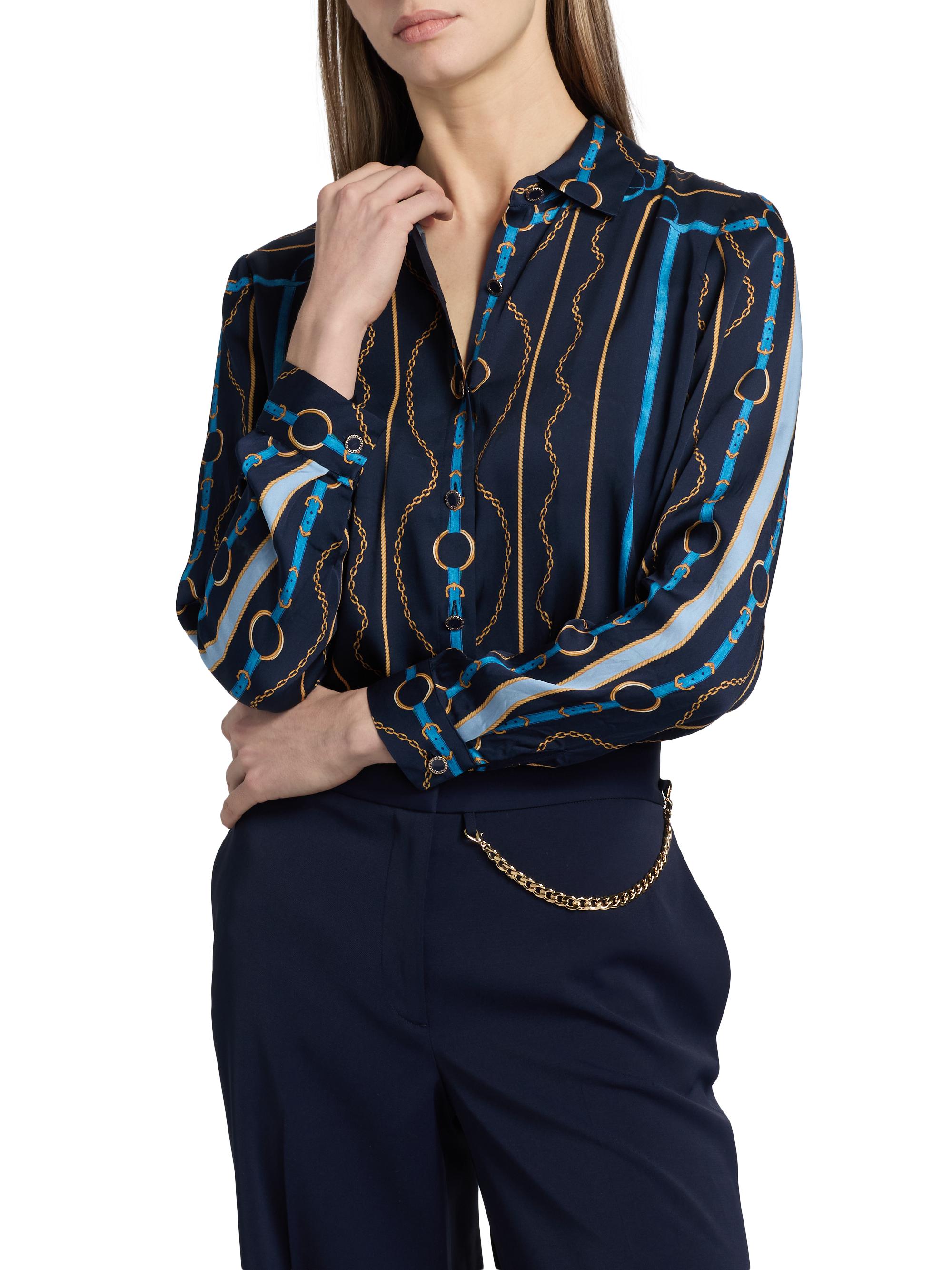Elie Tahari The Julianna Printed Blouse | Saks Fifth Avenue