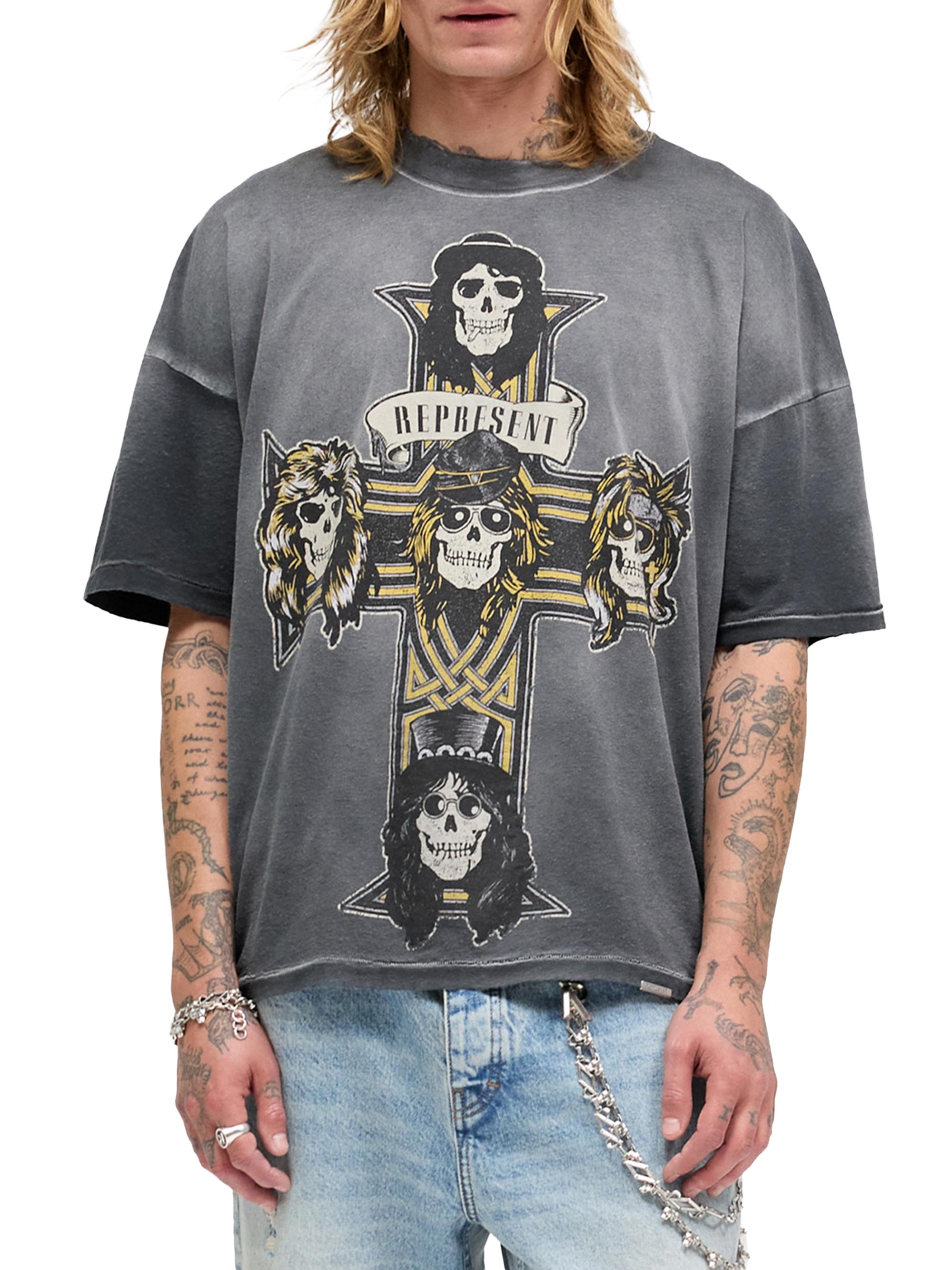 Represent Guns N' Roses Cross Crewneck T-Shirt | Saks Fifth Avenue
