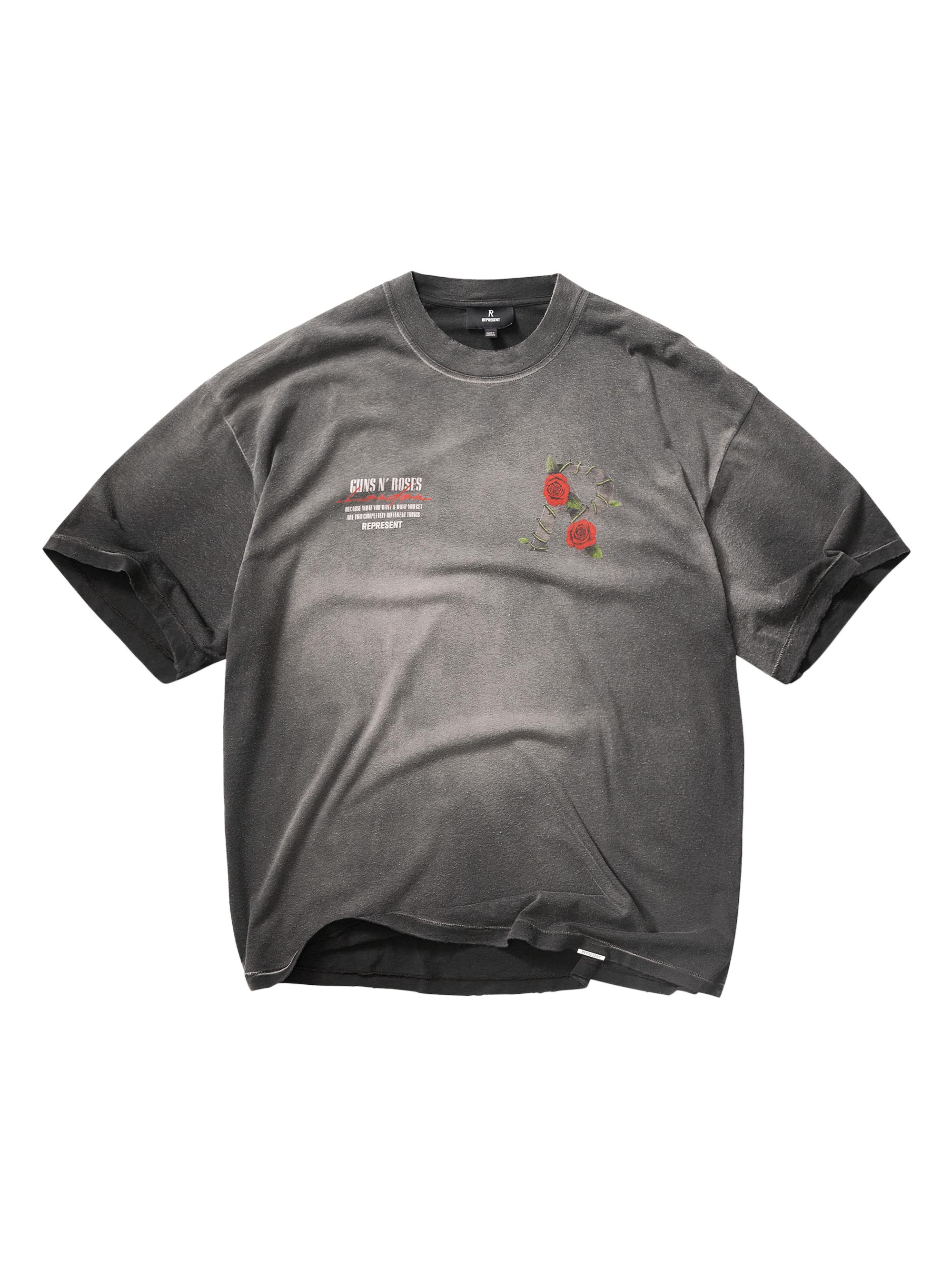 Represent Men's Guns N' Roses Tour Crewneck T-Shirt - Flat White