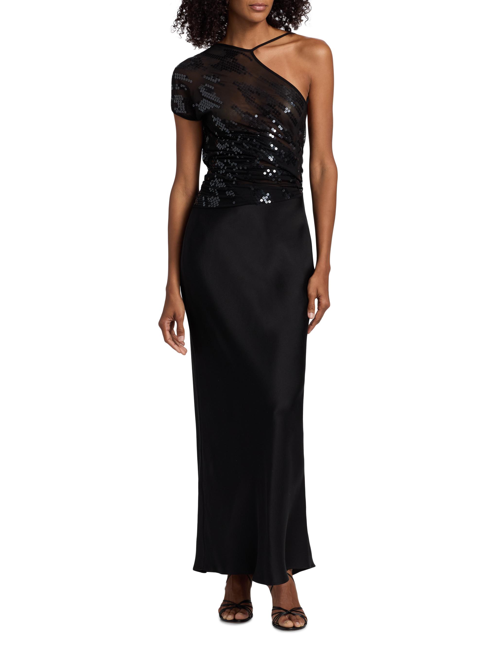 Rick Owens Tungsten Sheer Sequined Top | Saks Fifth Avenue