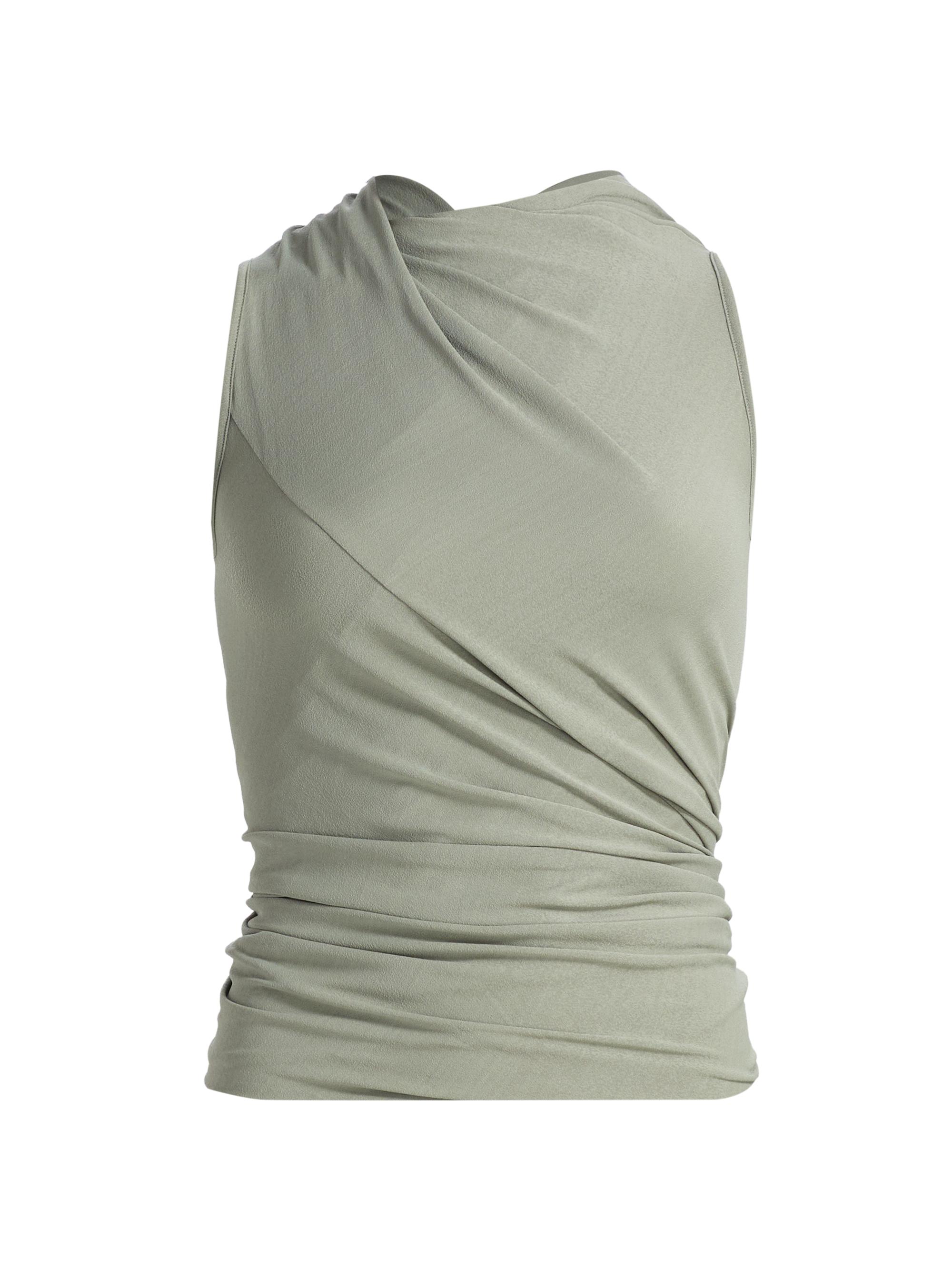 Rick Owens Women's Luna Jersey Wrap Top - Jade