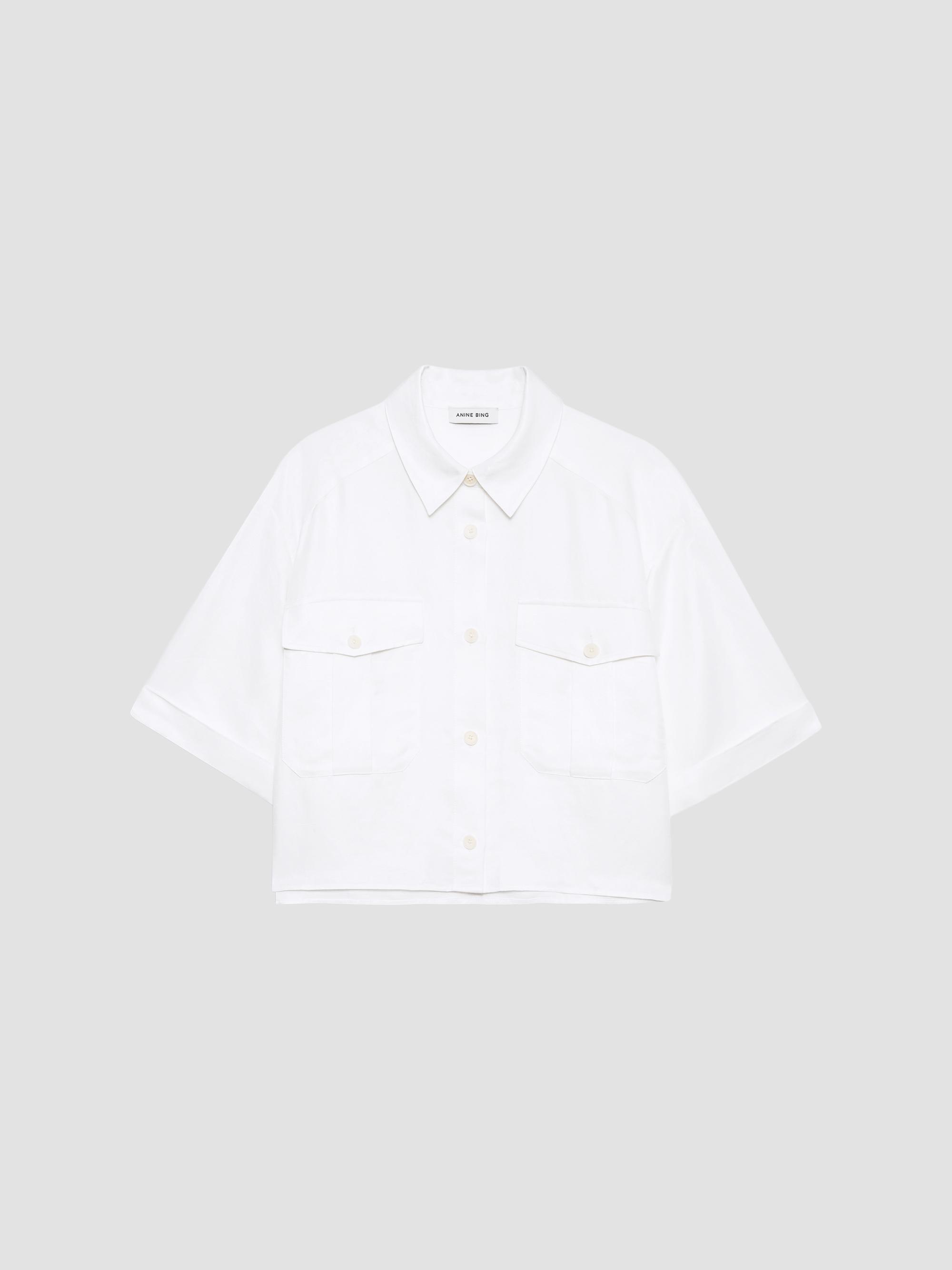 Anine Bing Ellen Silk Top | Saks Fifth Avenue