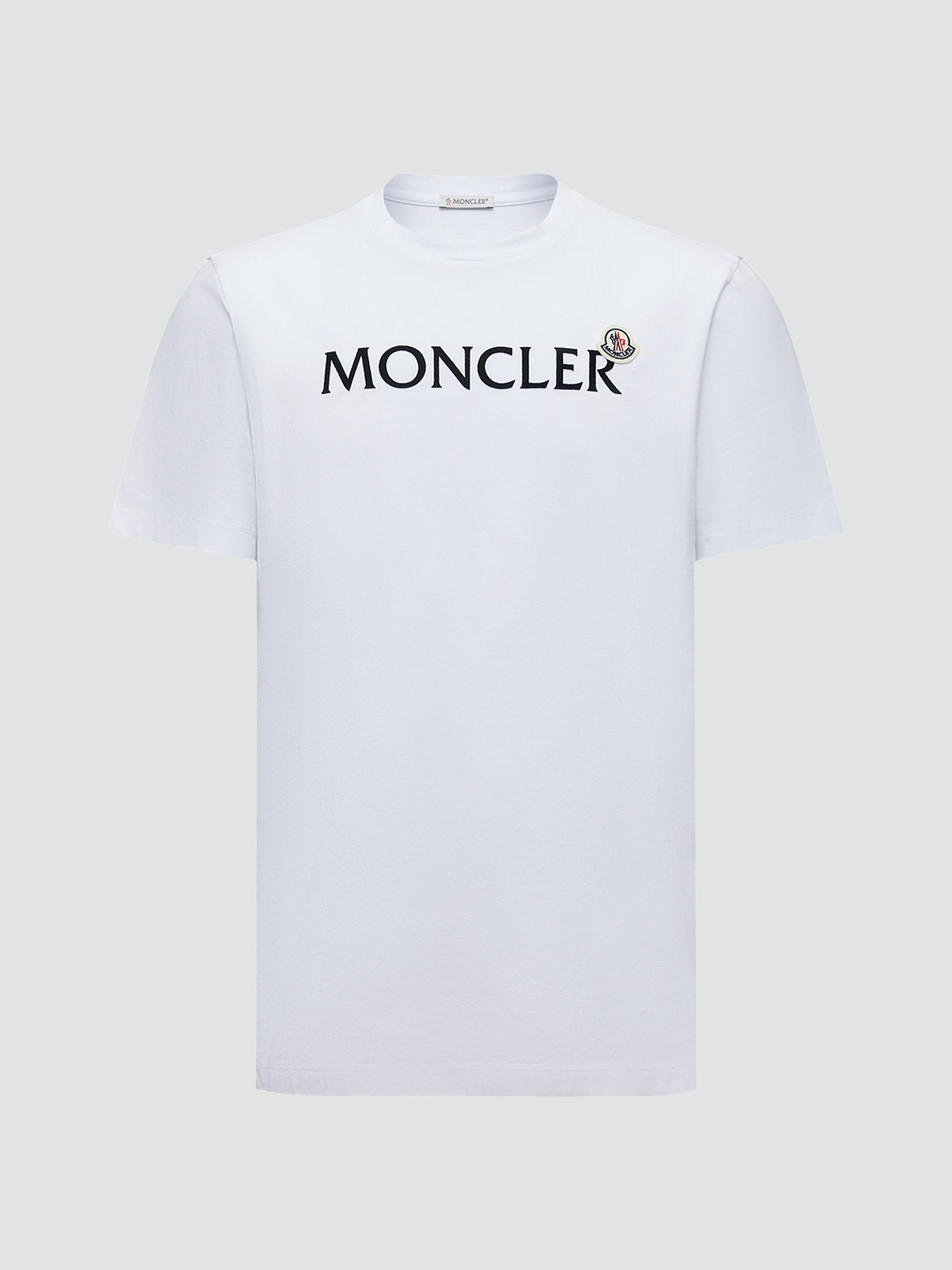Moncler Men's Crew-Neck T-Shirt in Cotton - White | Thumbnail 5