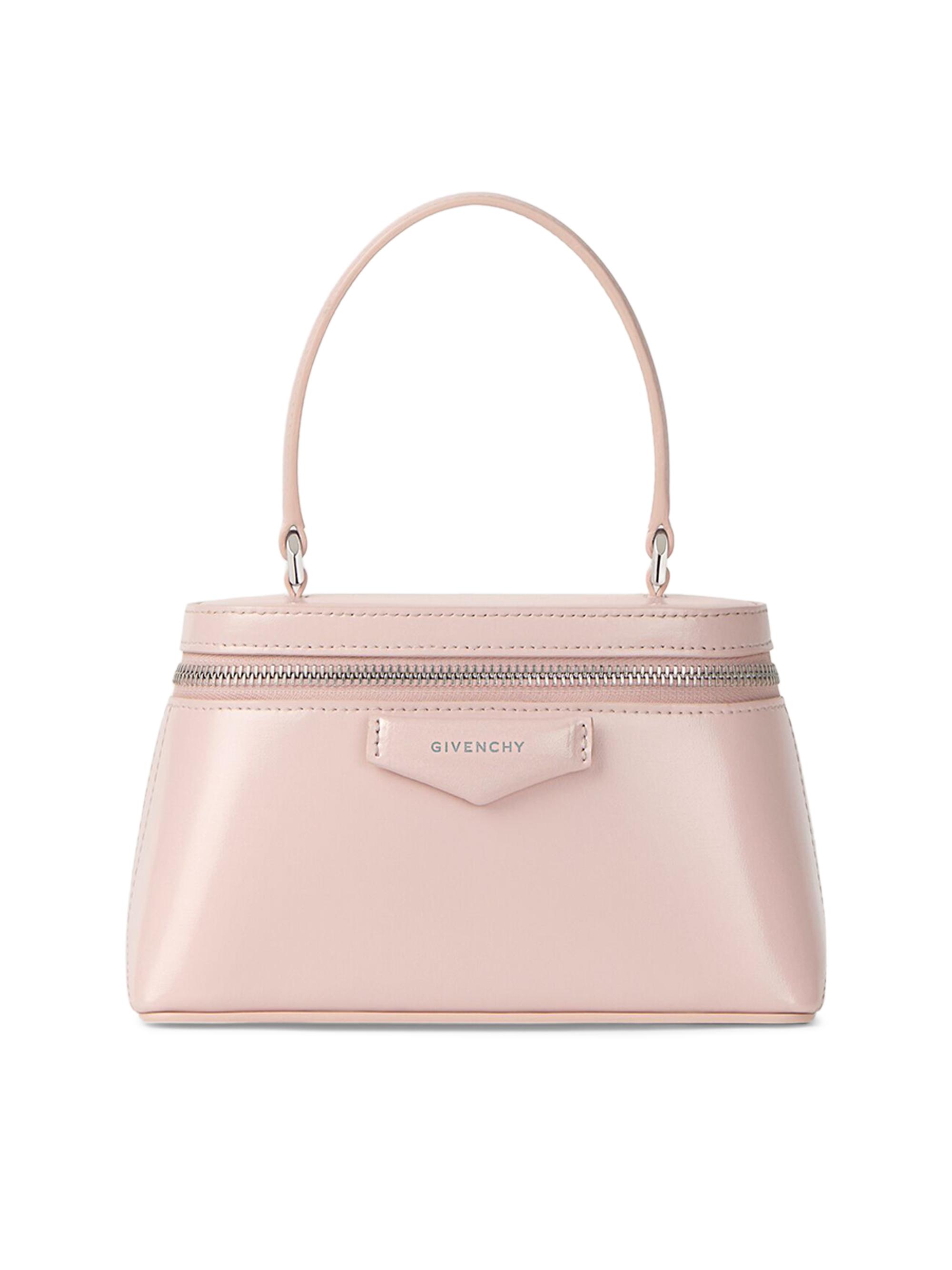 Givenchy Women's Antigona Vanity Bag in Box Leather with Chain - Baby Pink