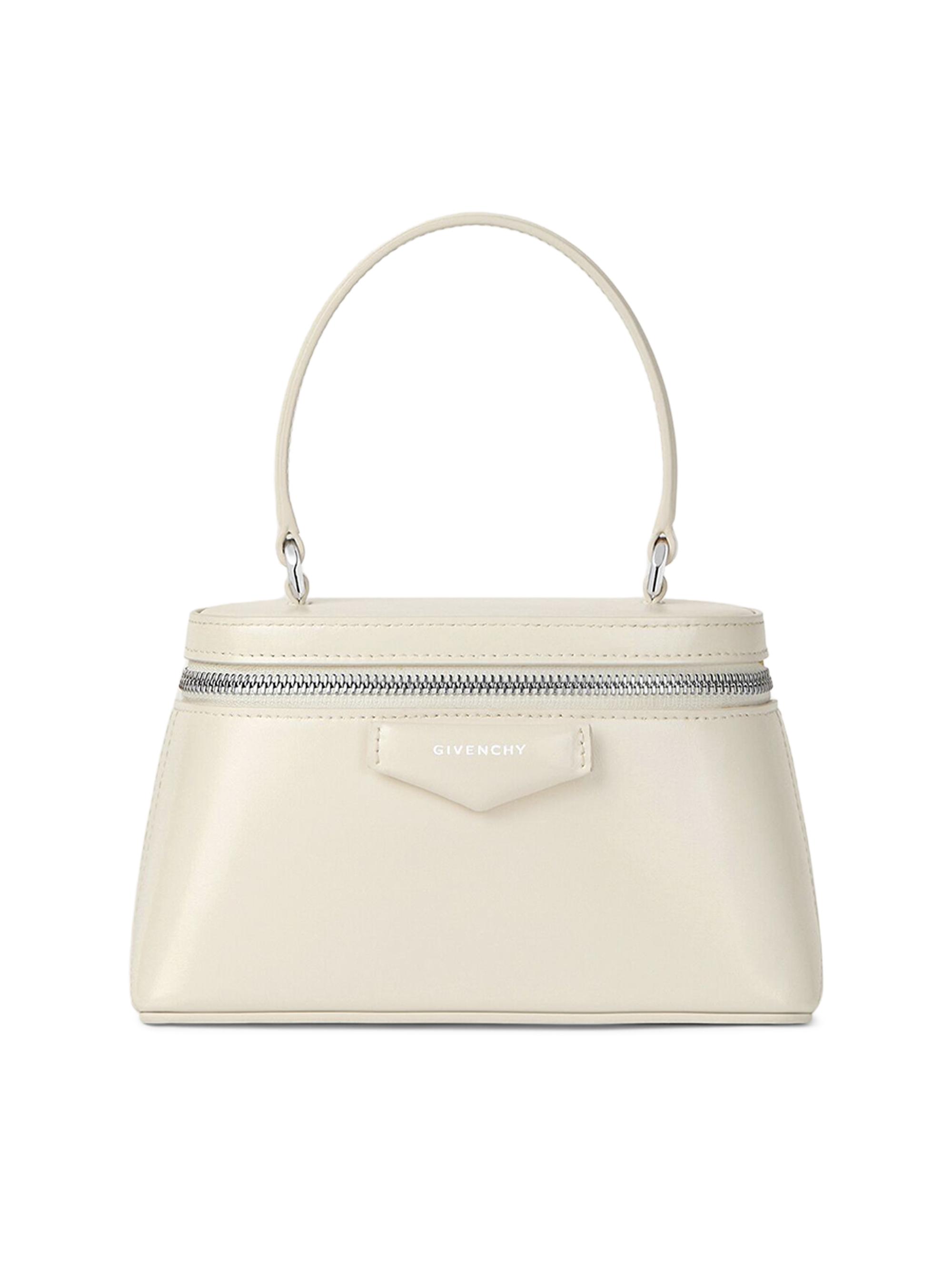 Givenchy Women's Antigona Vanity Bag in Box Leather with Chain - Cream