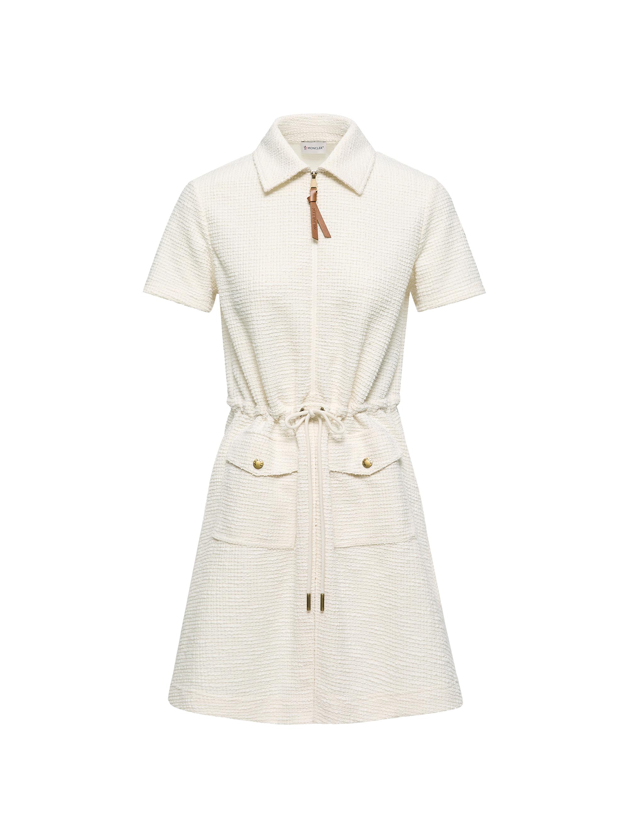 Moncler Women's Dress in Bouclé - White