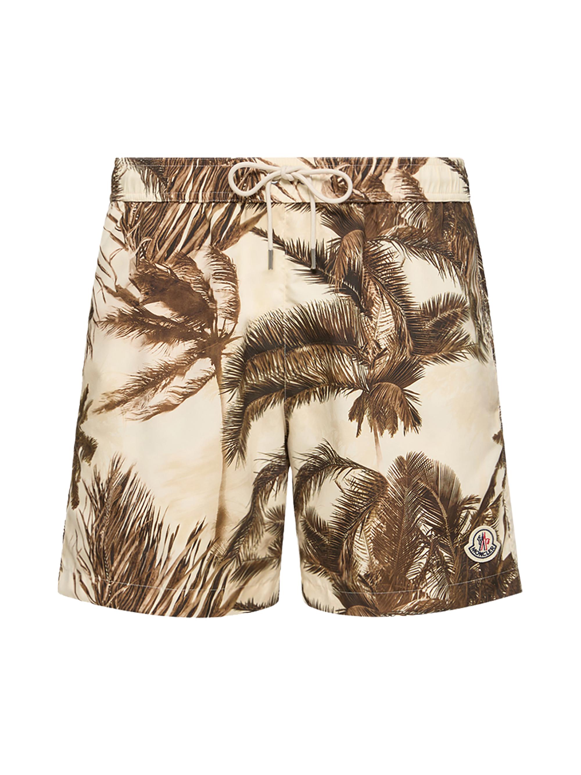 Moncler Men's Swim Trunks - Beige Green