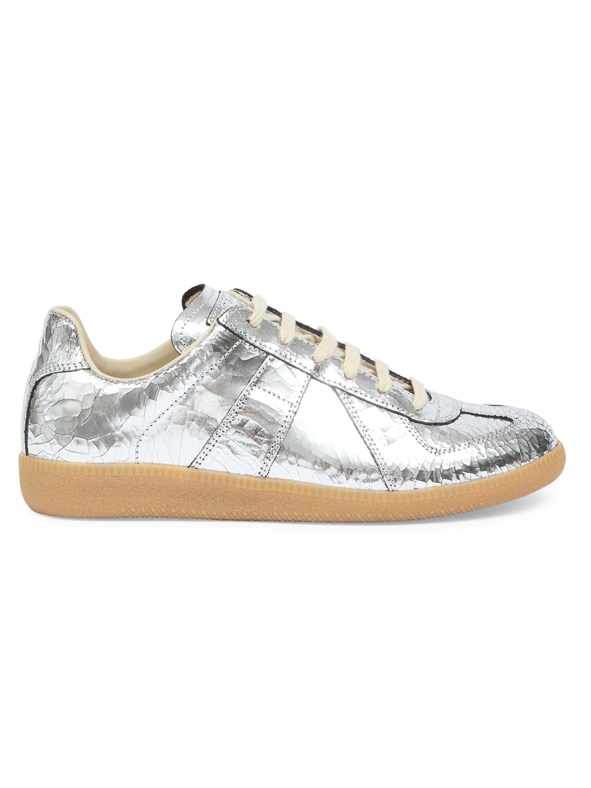 Maison Margiela Paint Splatter Leather Sneakers | Saks Fifth Avenue