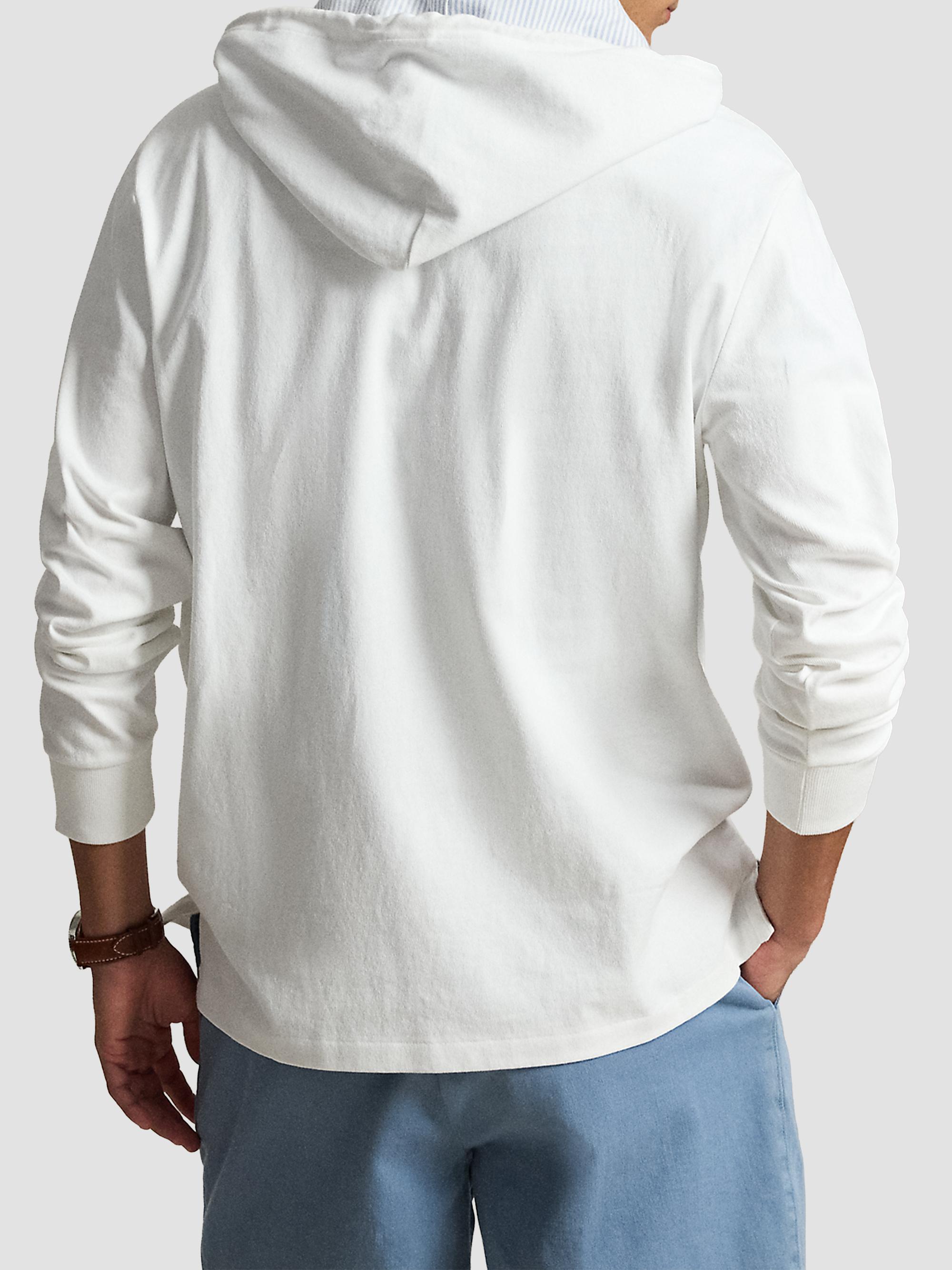 Polo Ralph Lauren Men's Polo Bear Cotton Hoodie - Newport Bear White | Thumbnail 3