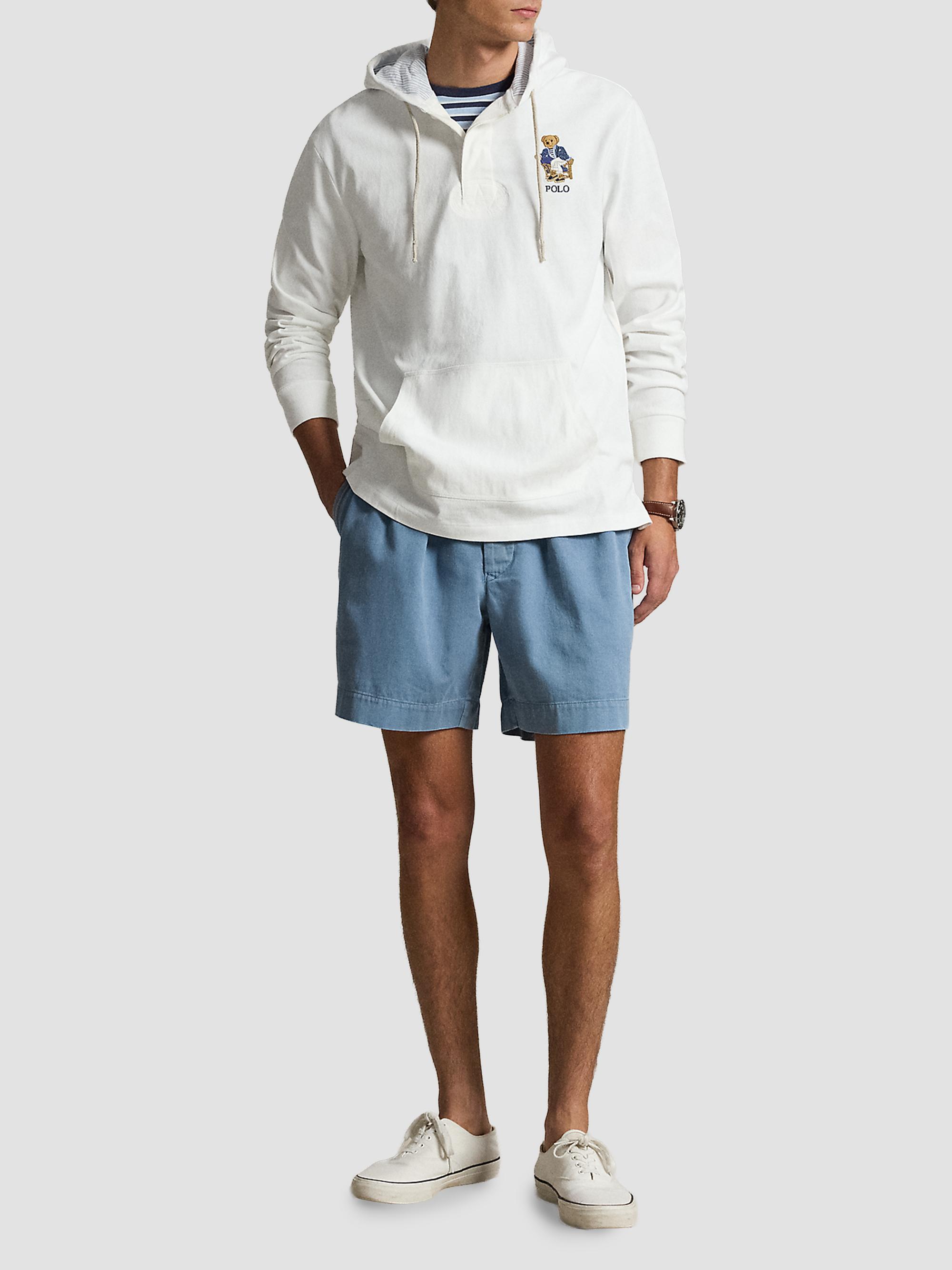 Polo Ralph Lauren Men's Polo Bear Cotton Hoodie - Newport Bear White | Thumbnail 2