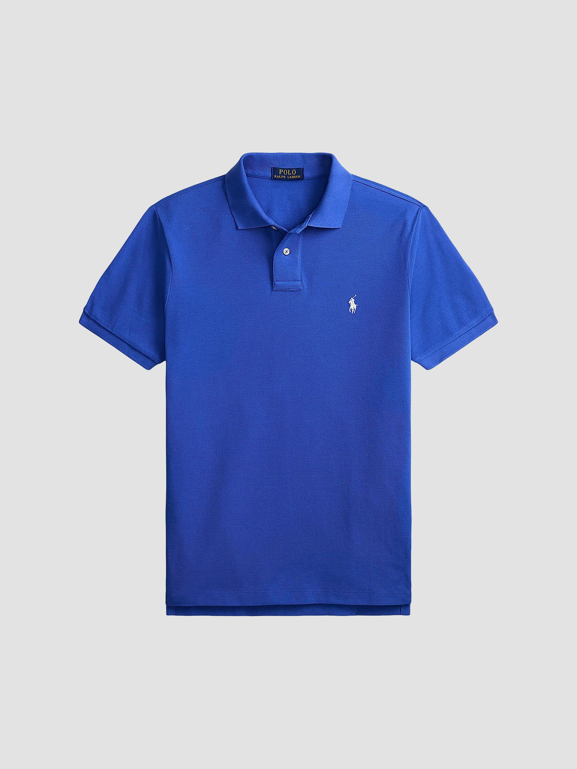 Polo Ralph Lauren Logo Contrast-Striped Cotton Polo Shirt | Saks 
