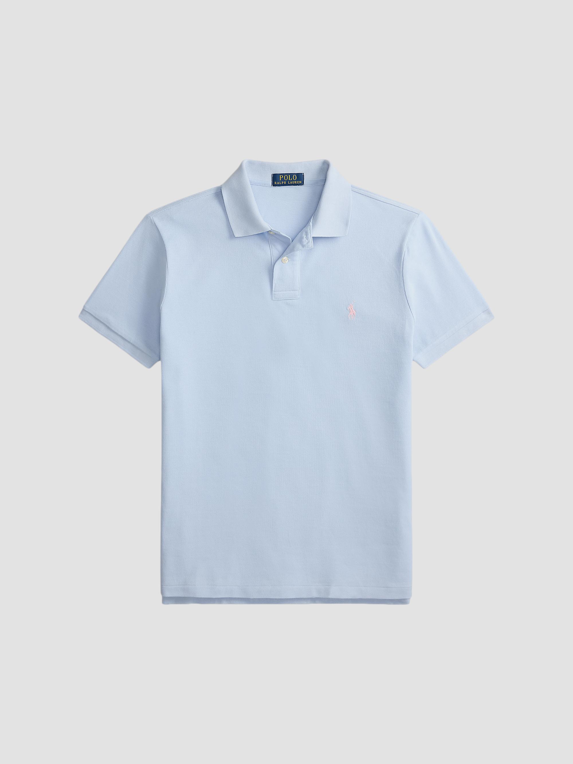 Polo Ralph Lauren Men's The Iconic Mesh Polo Shirt - Pebble Blue | Thumbnail 6