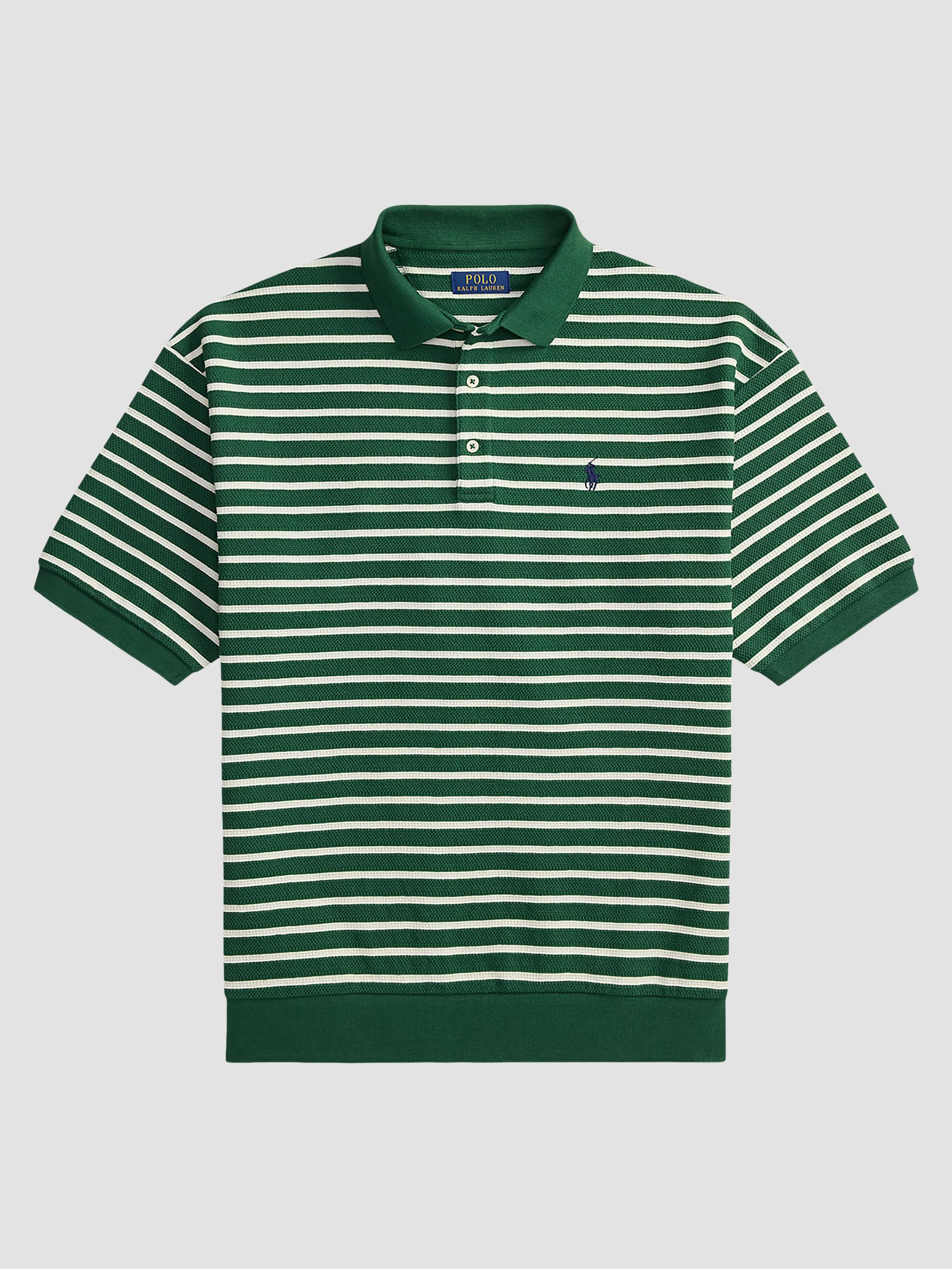 Polo Ralph Lauren Men's Relaxed-Fit Striped Textured Polo Shirt - New Forest Nevis