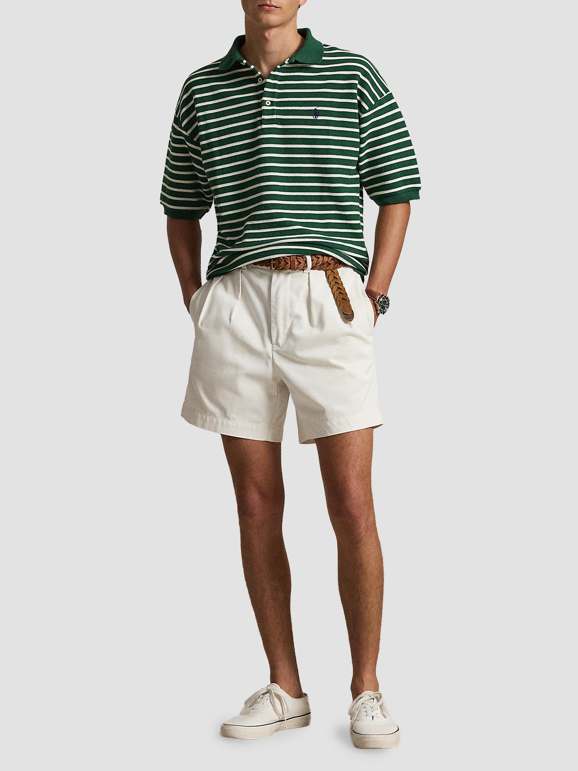 Polo Ralph Lauren Men's Relaxed-Fit Striped Jacquard Knit Polo Shirt - New Forest Nevis | Thumbnail 2