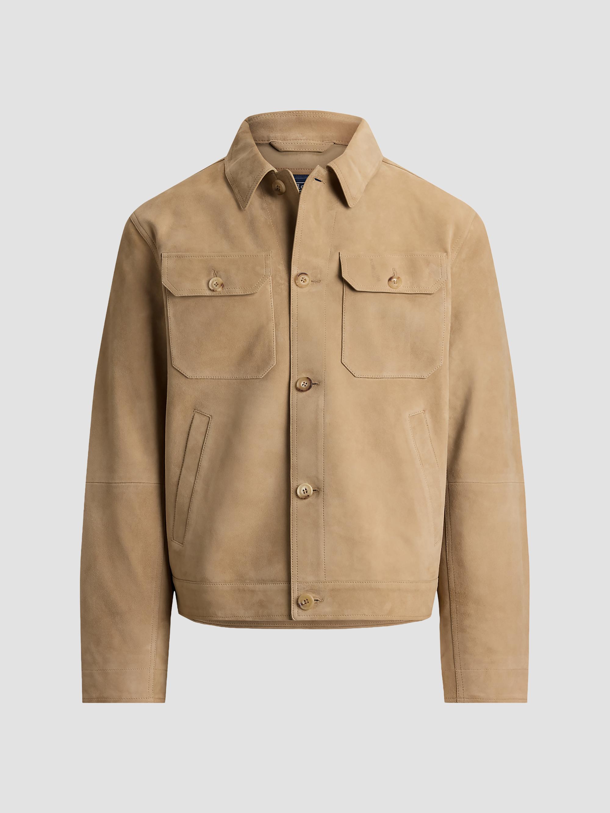 Polo Ralph Lauren Suede Utility Jacket | Saks Fifth Avenue