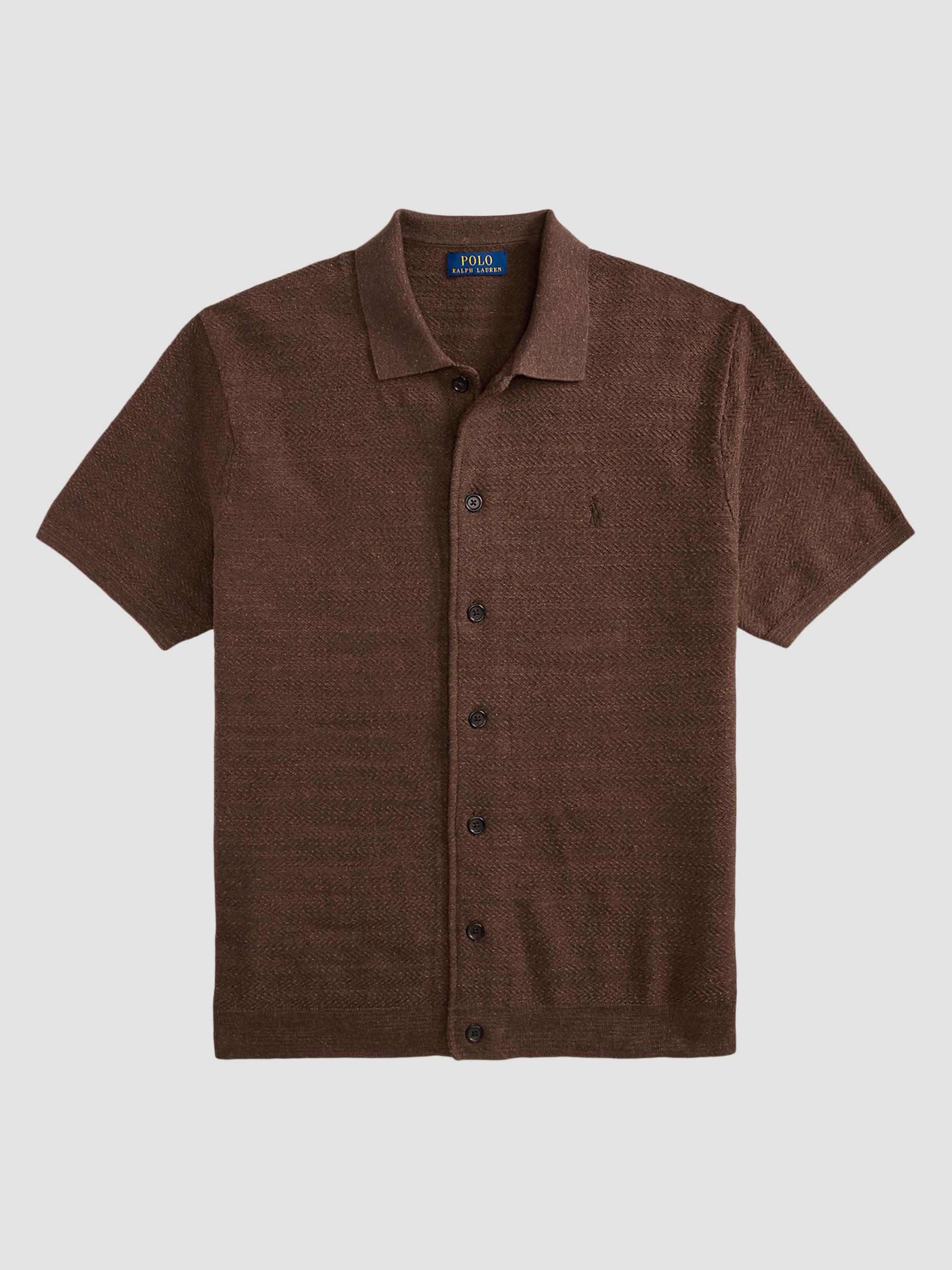 Ralph Lauren Purple Label Silk-Linen Camp Shirt | Saks Fifth Avenue