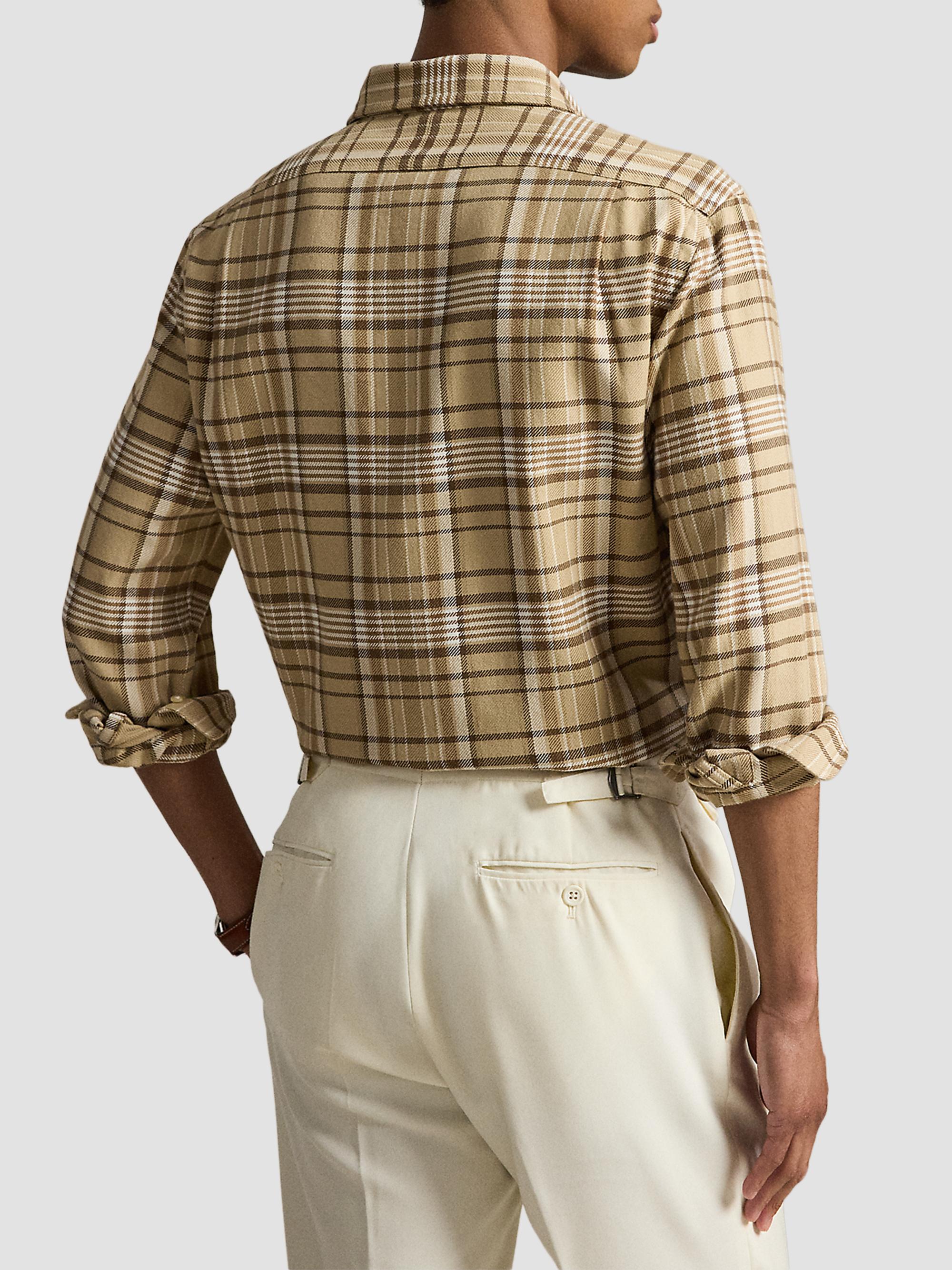 Polo Ralph Lauren Men's Classic-Fit Plaid Flannel Shirt - Brown Multi | Thumbnail 3