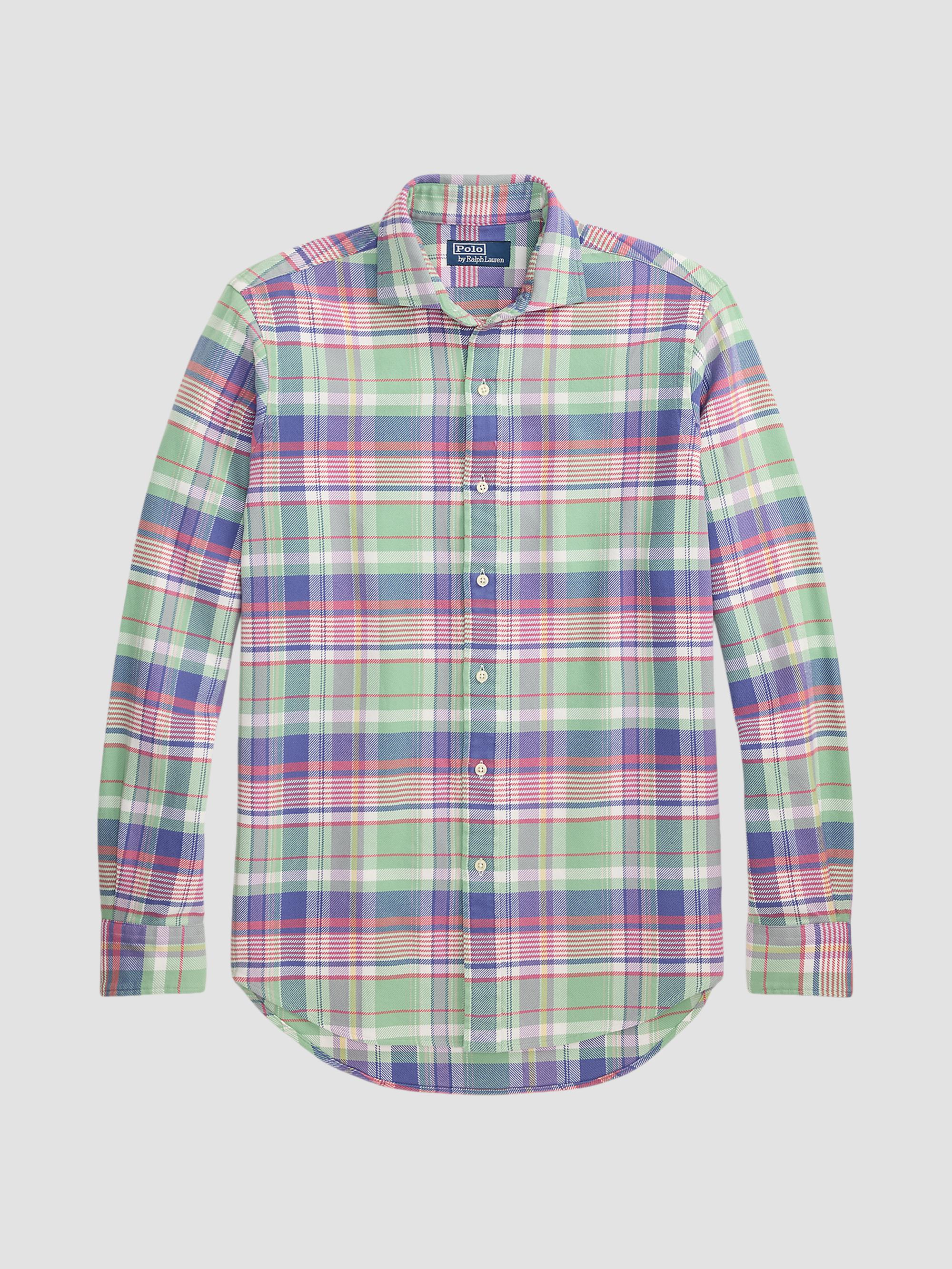 Polo Ralph Lauren Men's Classic-Fit Plaid Flannel Shirt - Green Purple Multi