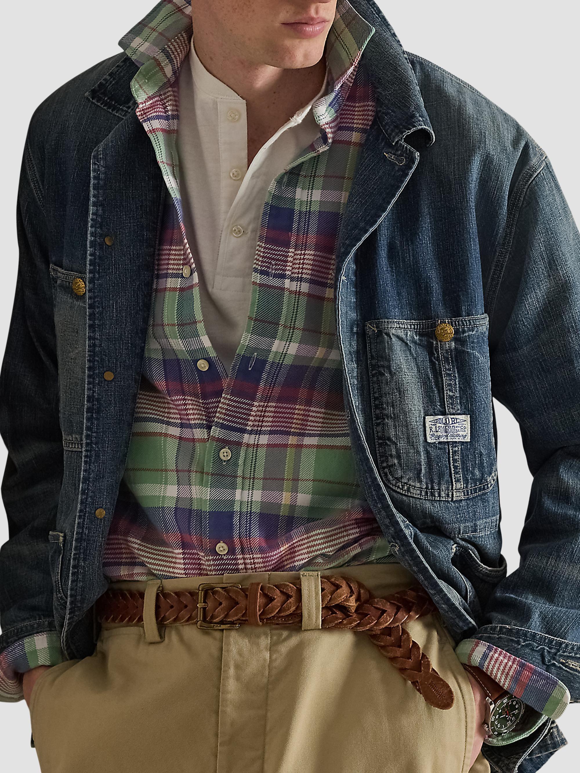 Polo Ralph Lauren Men's Classic-Fit Plaid Flannel Shirt - Green Purple Multi | Thumbnail 6