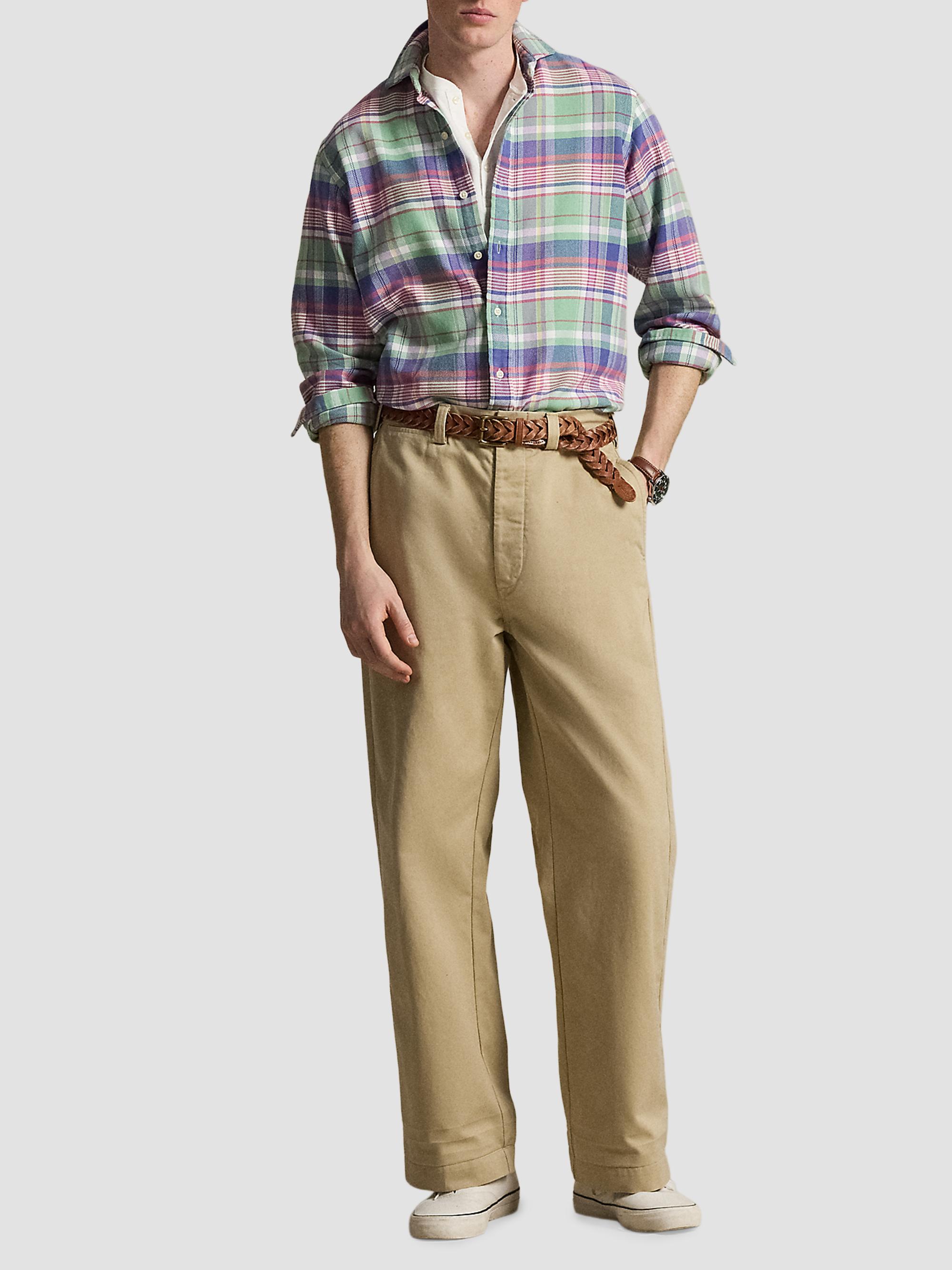 Polo Ralph Lauren Men's Classic-Fit Plaid Flannel Shirt - Green Purple Multi | Thumbnail 2