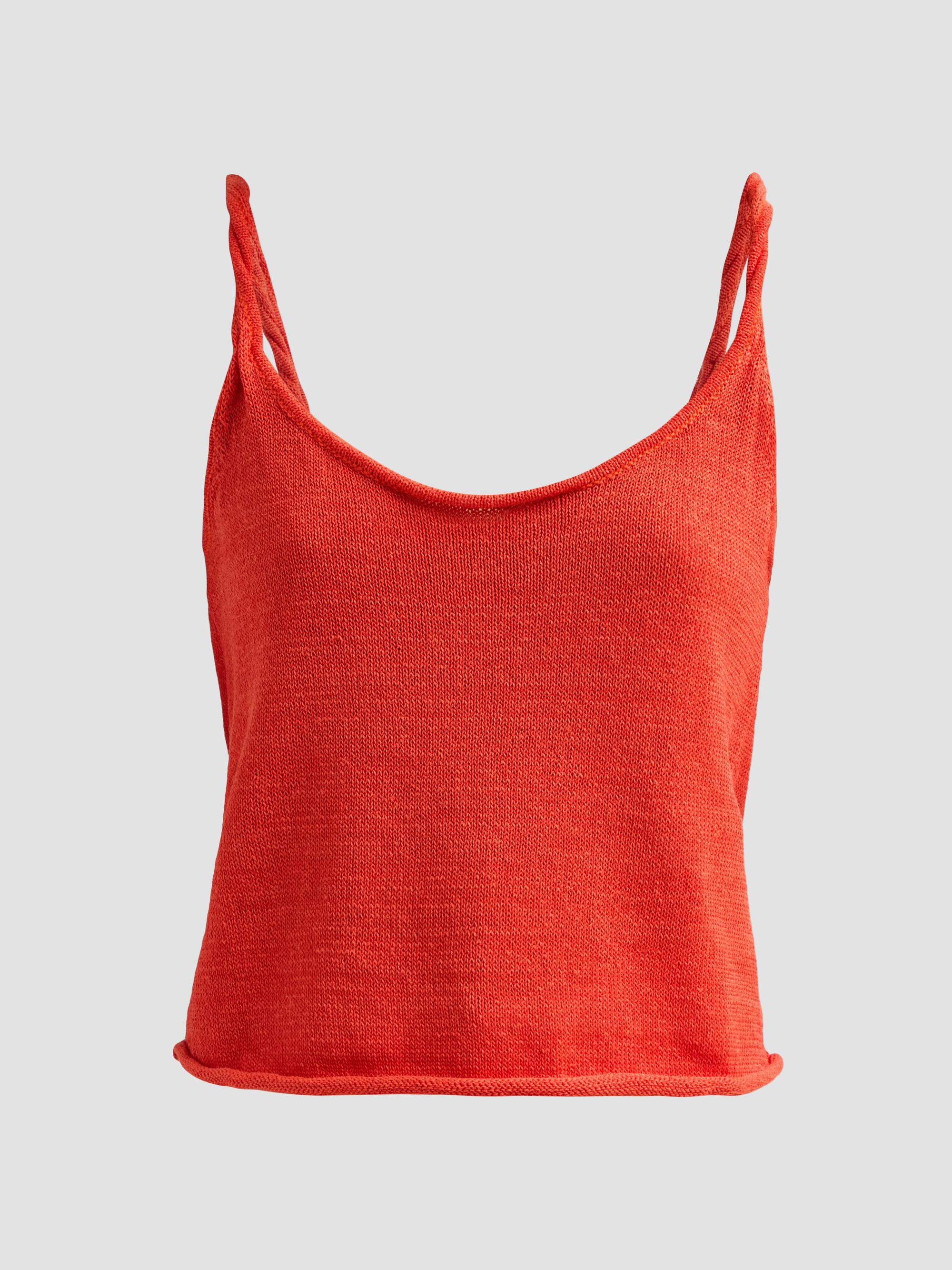 SEROYA Women's Aimee Linen-Cotton Tank - Geranium