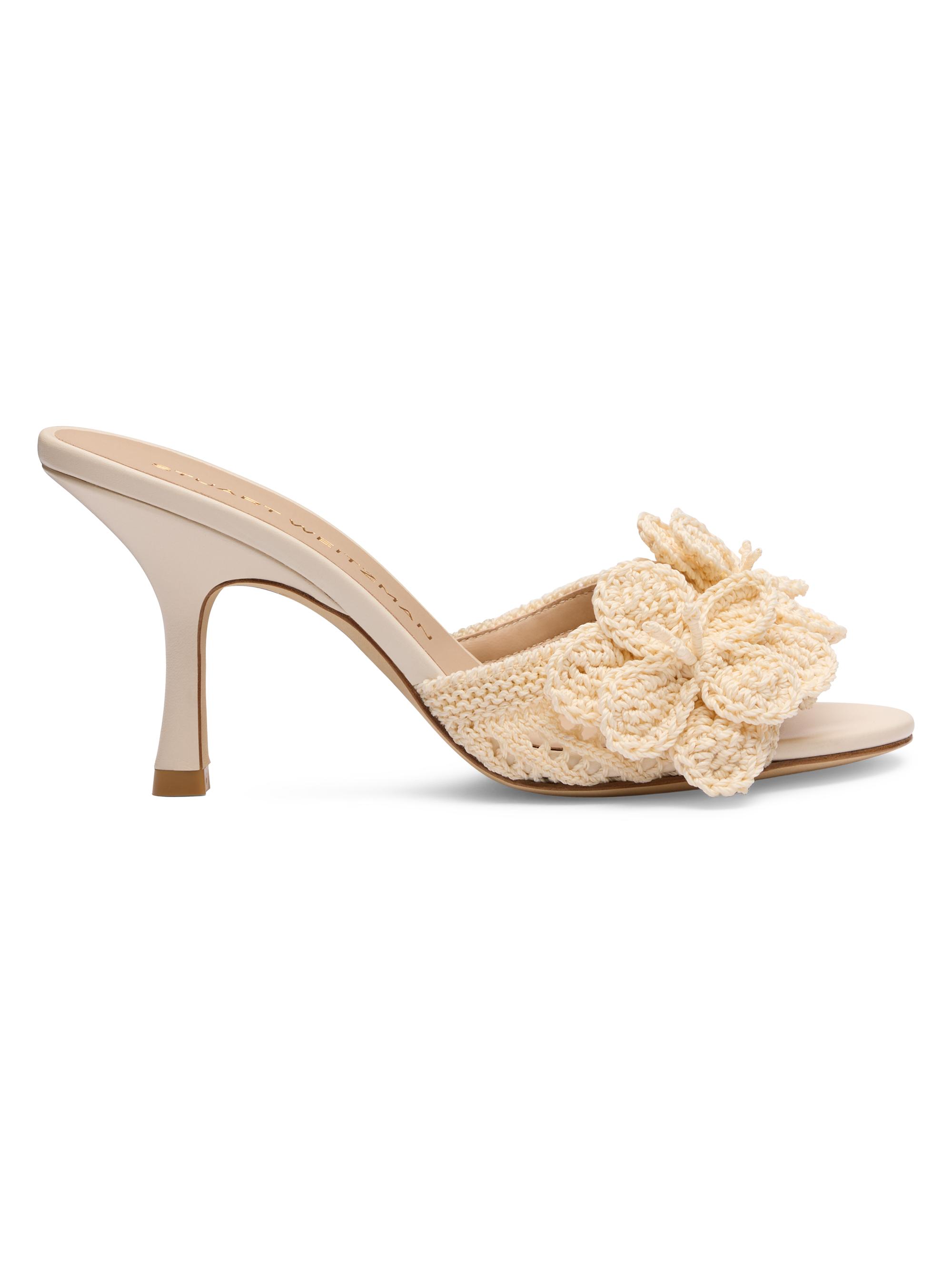 kate spade new york Bridal Sparkle Tulle & Leather Slingback Sandals | Saks  Fifth Avenue