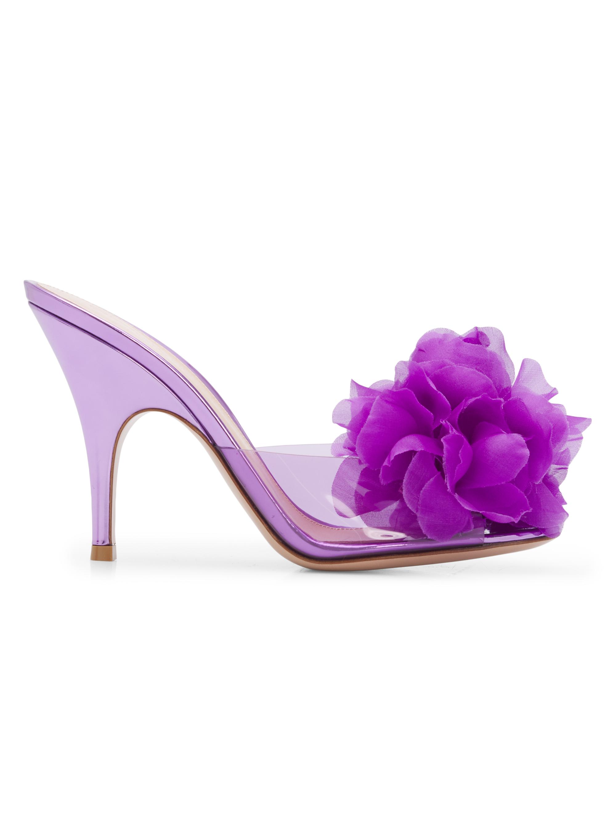 Gianvito Rossi Women's Igea 95MM Leather Sandals - Freesia