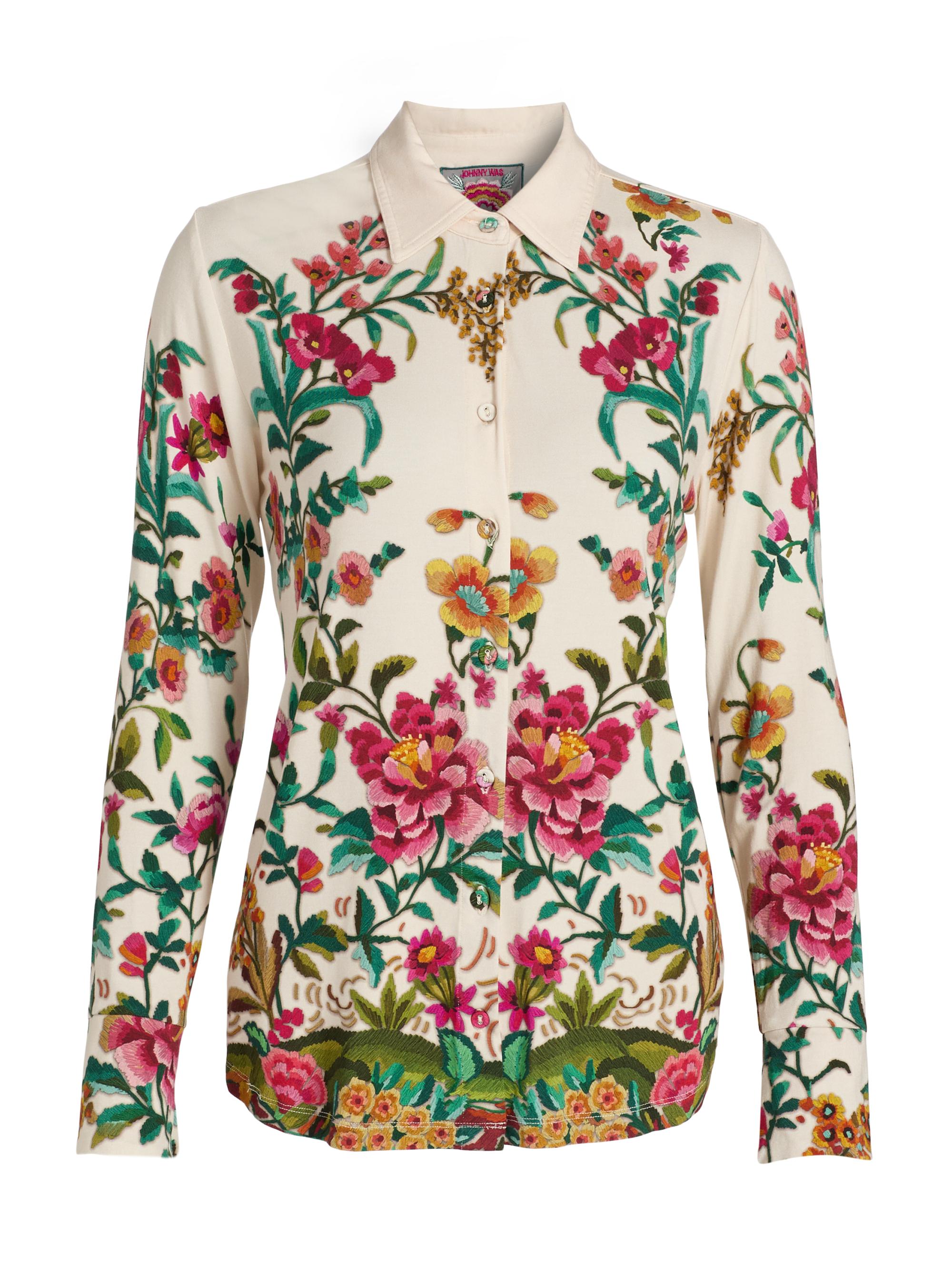 Johnny Was The Janie Favorite Miraze Button-Front Shirt | Saks Fifth Avenue