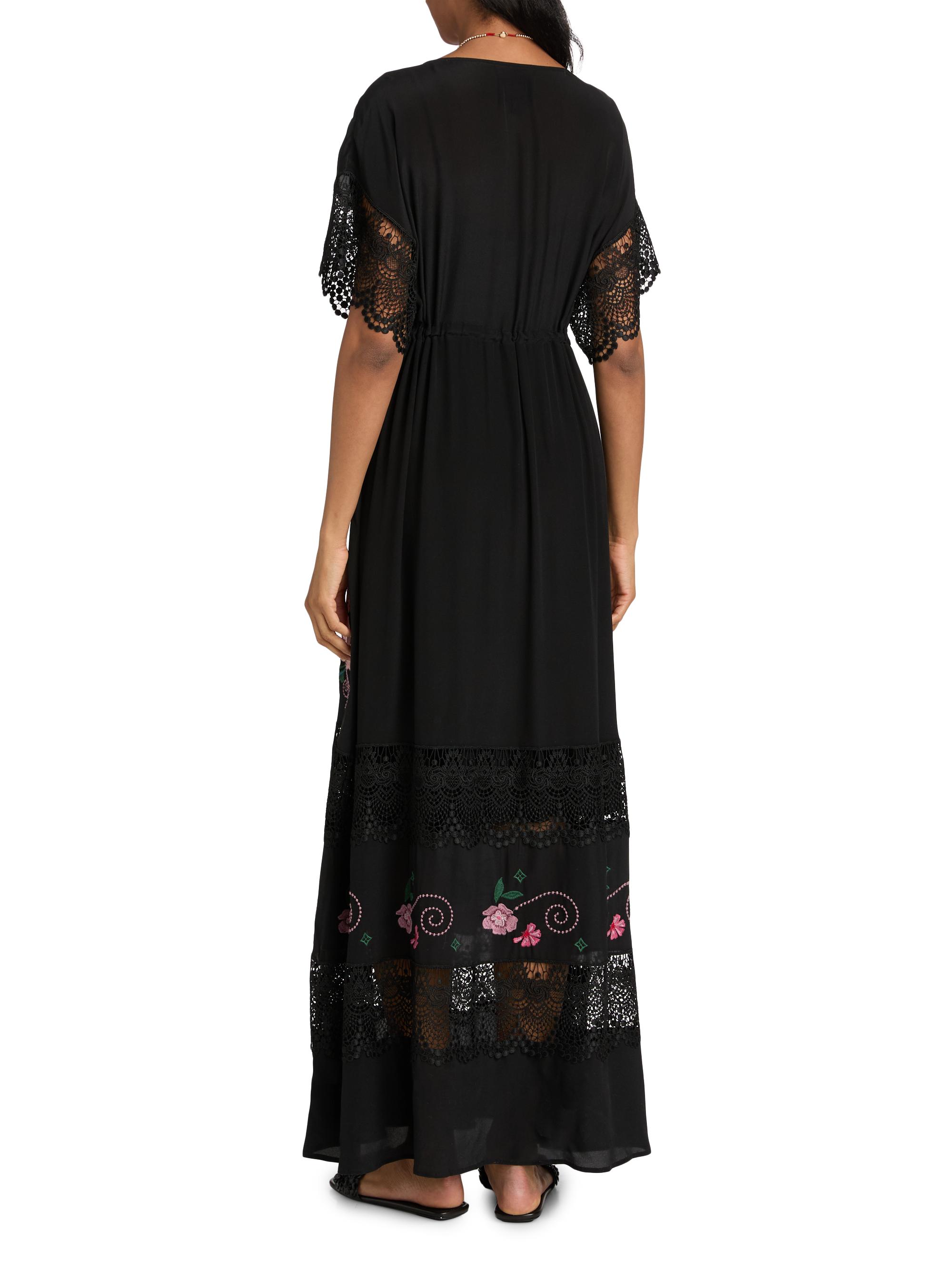 Johnny Was Adeline Amapola Embroidered Silk Maxi Dress | Saks Fifth Avenue