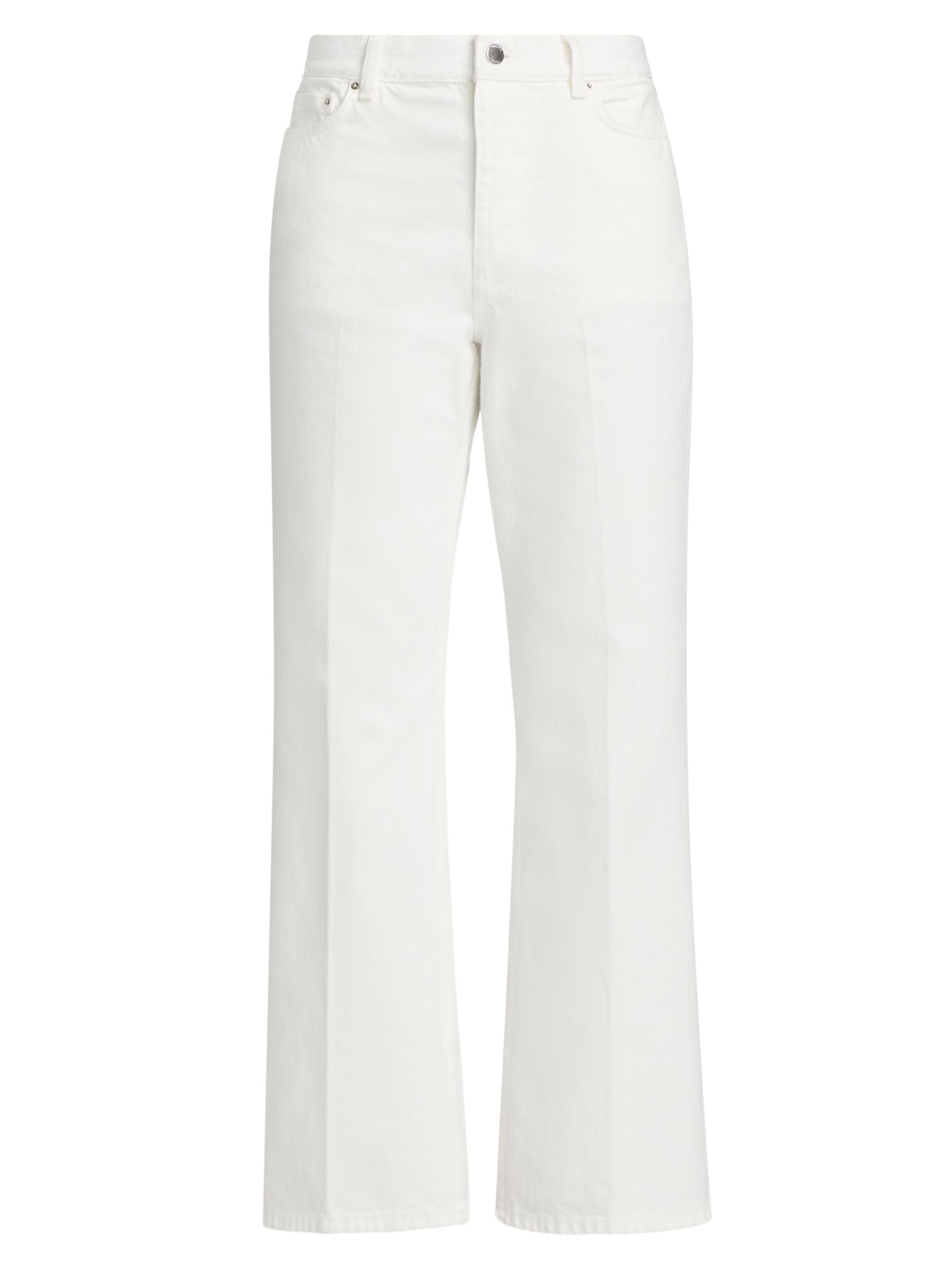 Toteme Women's Kick-Flare Straight-Leg Jeans - Off White