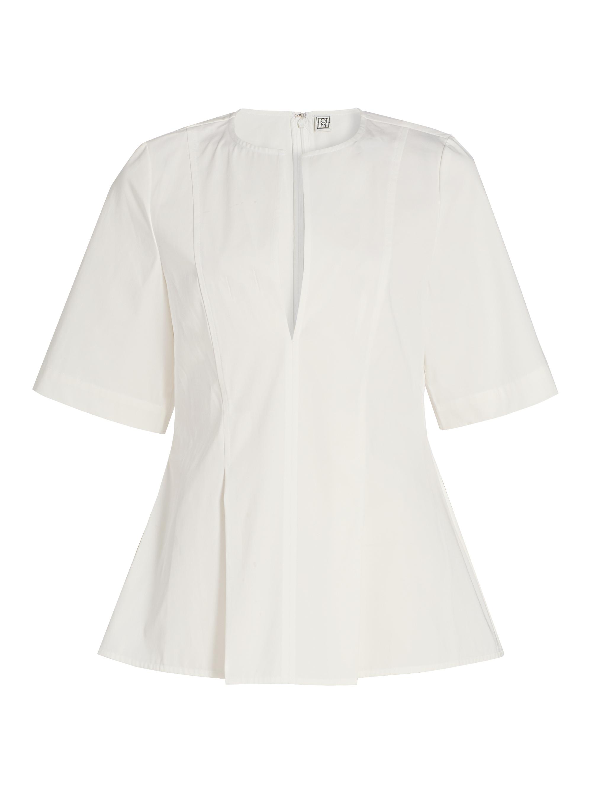 Toteme Women's Tailored Cotton Top - White