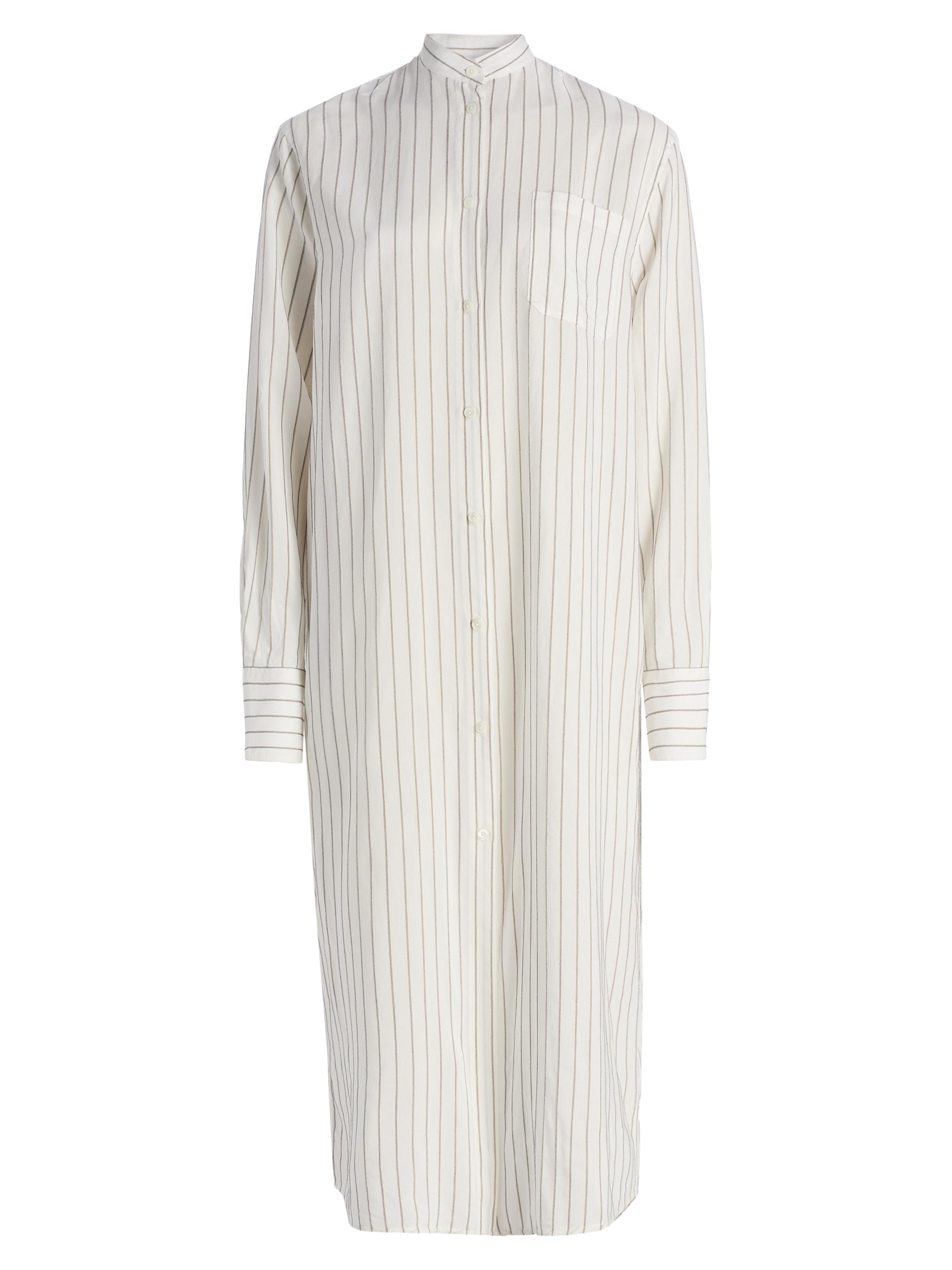 Toteme Women's Striped Summer Tunic - White Oyster