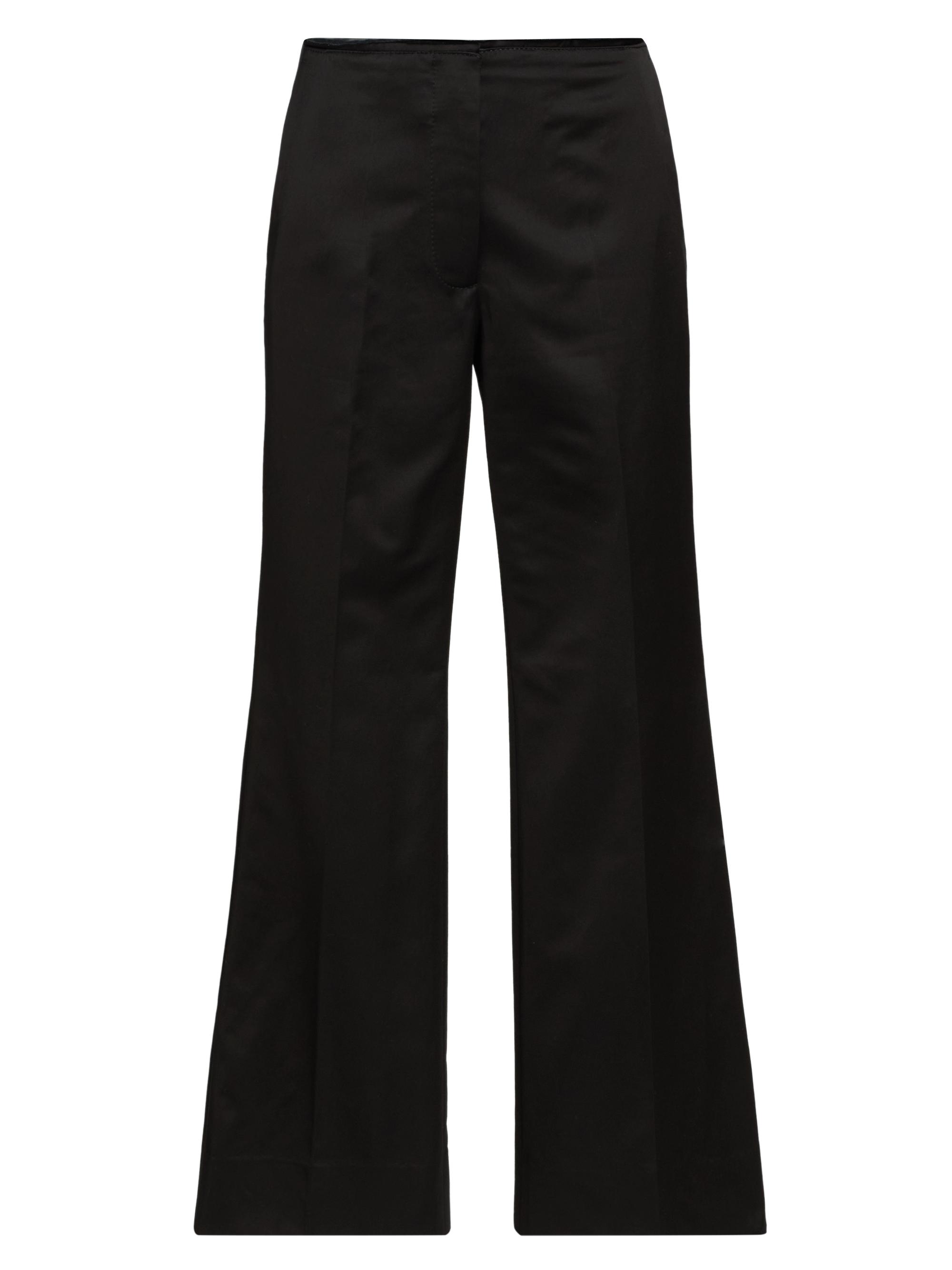 Toteme Women's Kick Flare Raw-Edge Trousers - Black