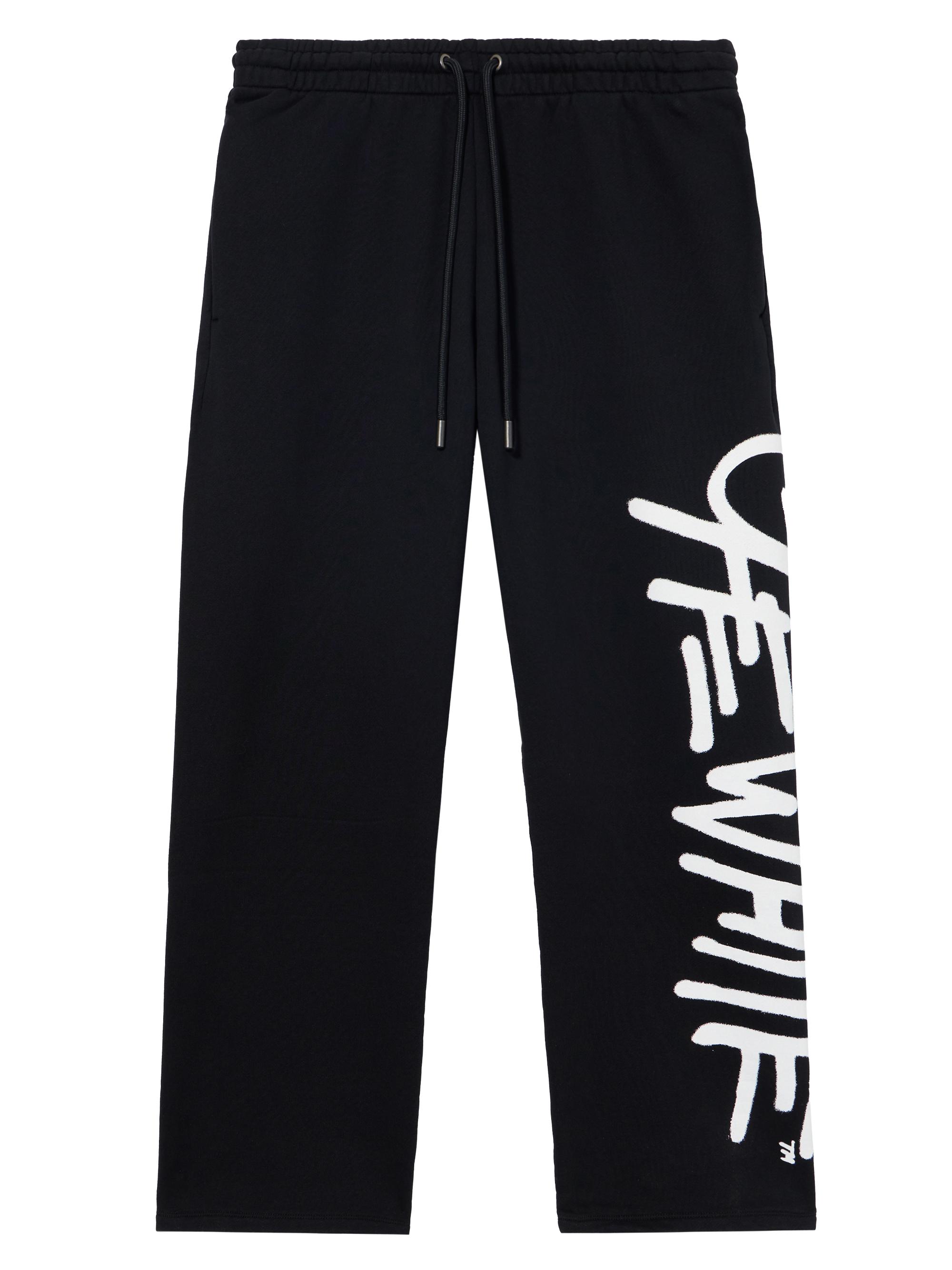 Off-White Men's Spray Logo Drawstring Sweatpants - Black