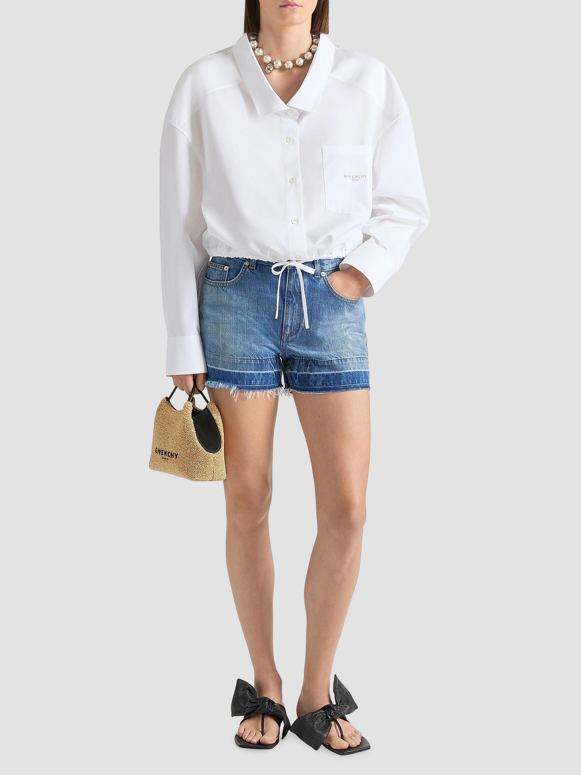 Givenchy Nano Facet Top Handle Bag in Sponge Raffia | Saks Fifth Avenue