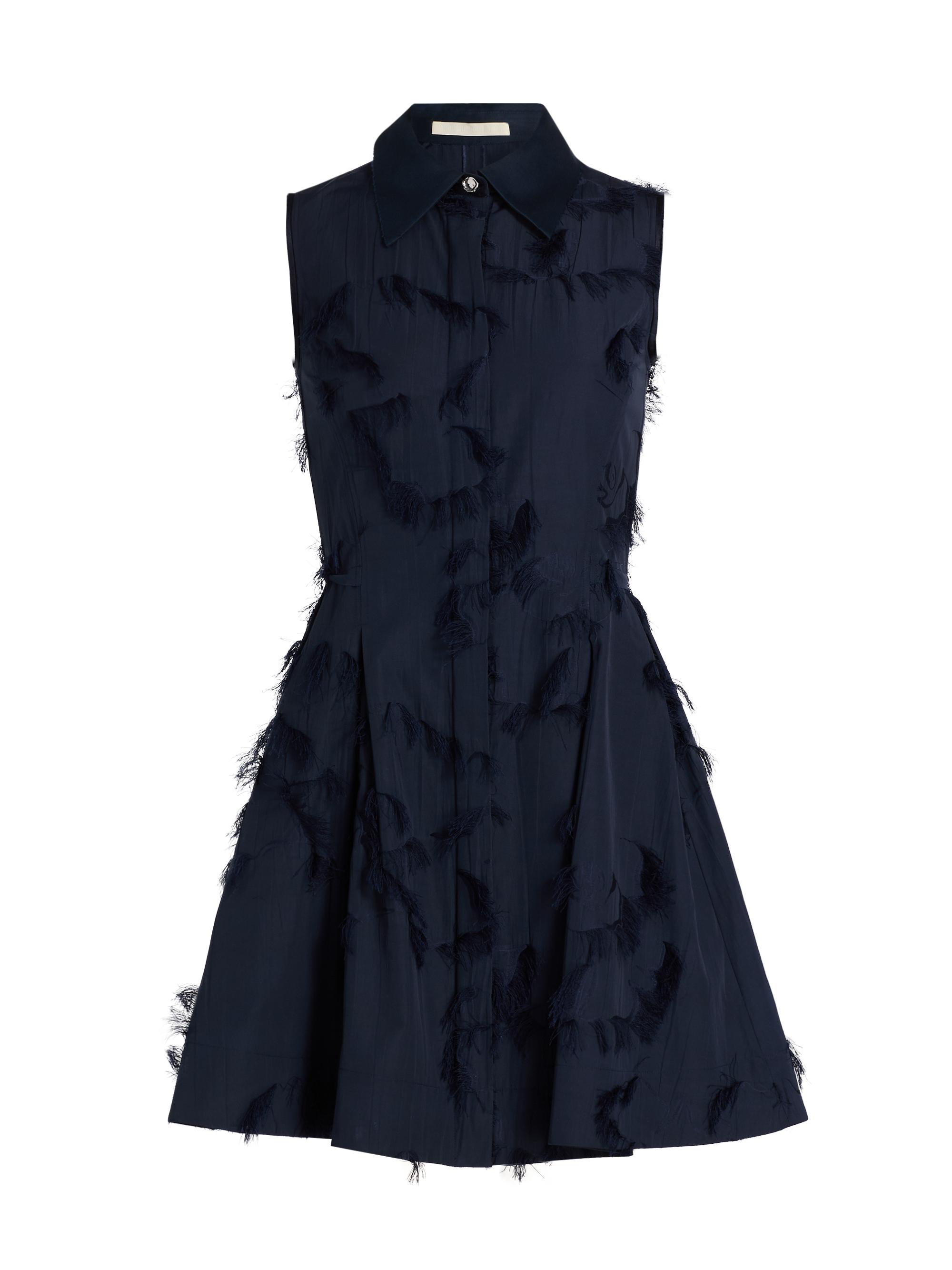 Jason Wu Collection Women's Cotton-Blend Fil Coupe Shirtdress - Ultra Navy