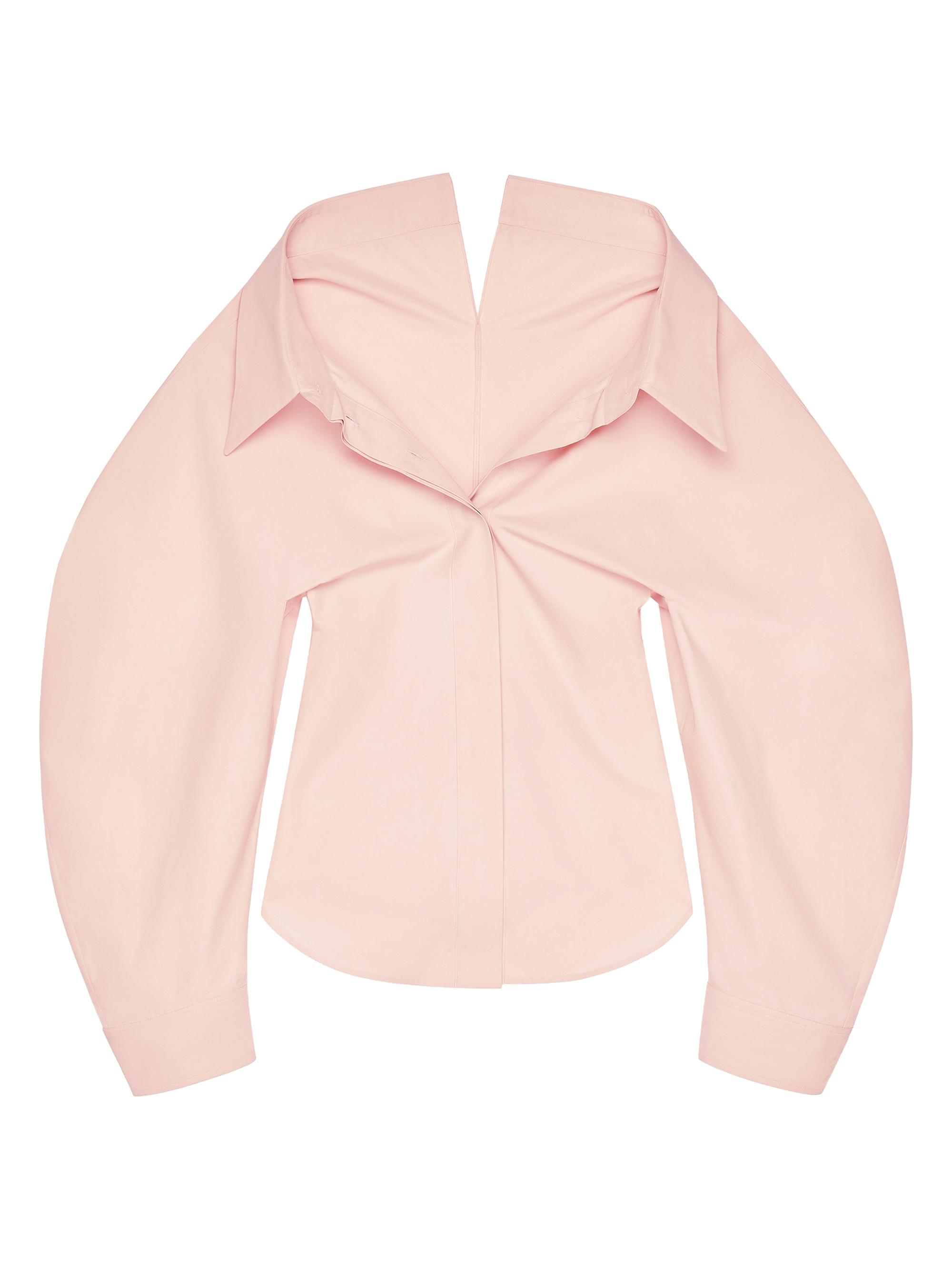 Givenchy Women's Slashed Shirt in Poplin - Silk Pink