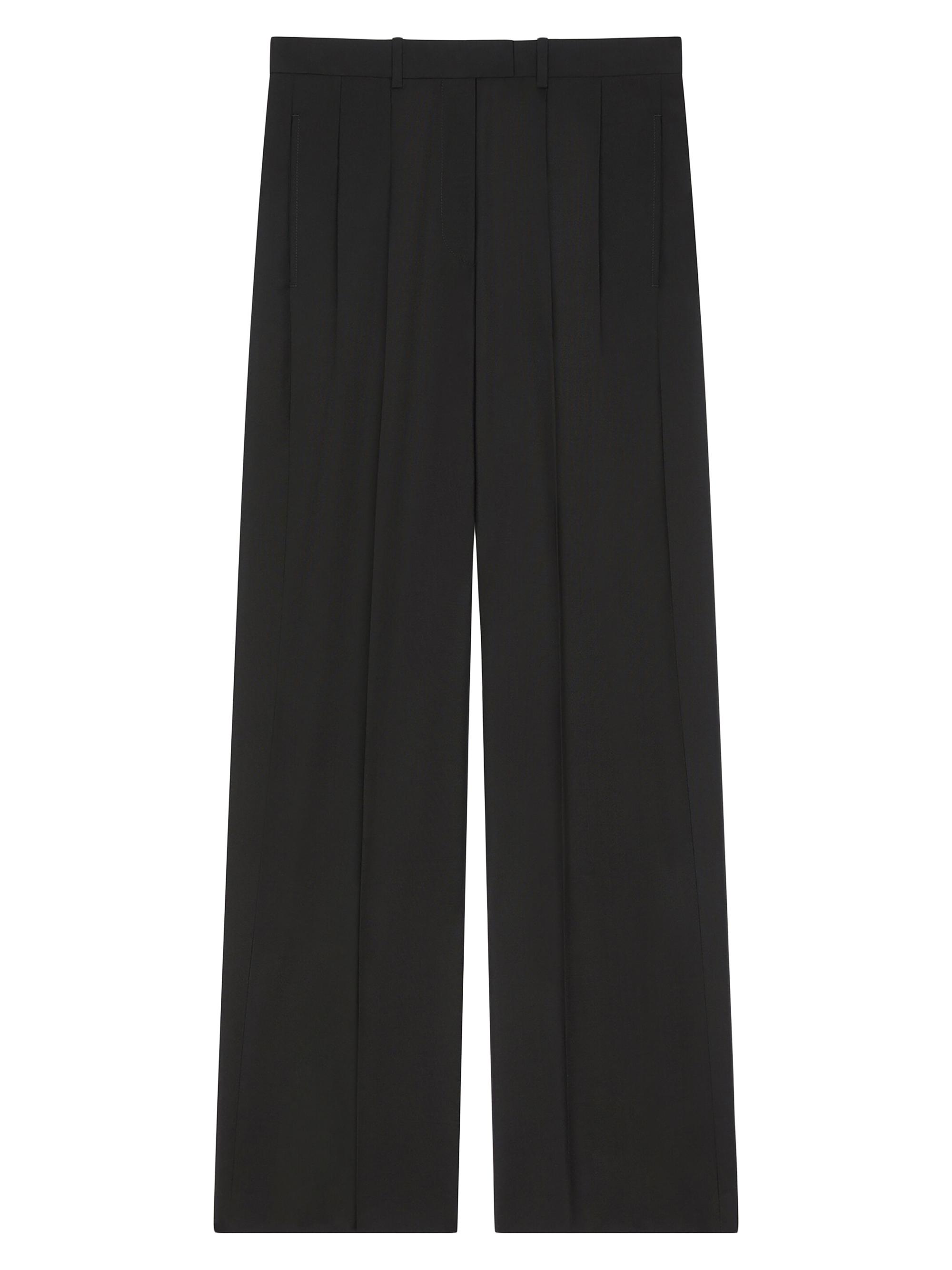 Double Pleat Pants in Wool and Mohair