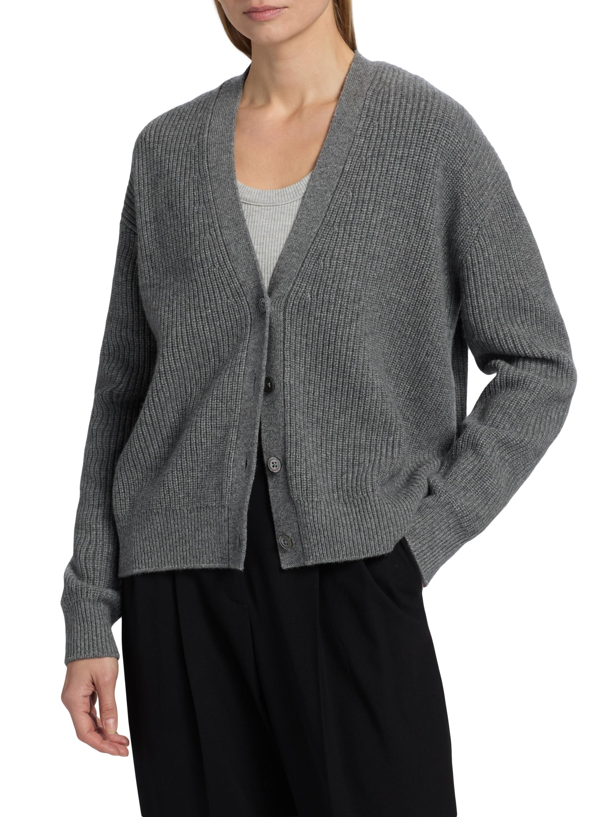Michael Kors Collection Ribbed Cashmere Cardigan | Saks Fifth Avenue