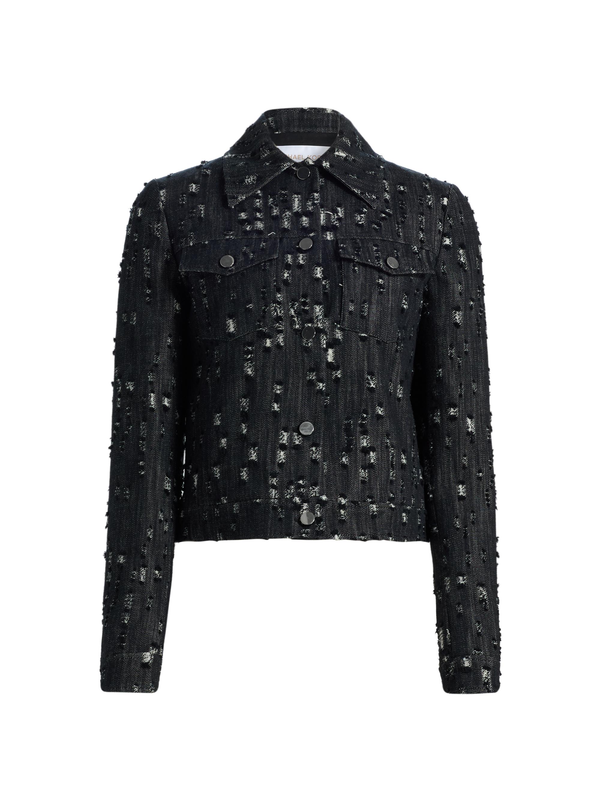 MICHAEL Michael Kors Sequin Tweed Crop Jacket | Saks Fifth Avenue
