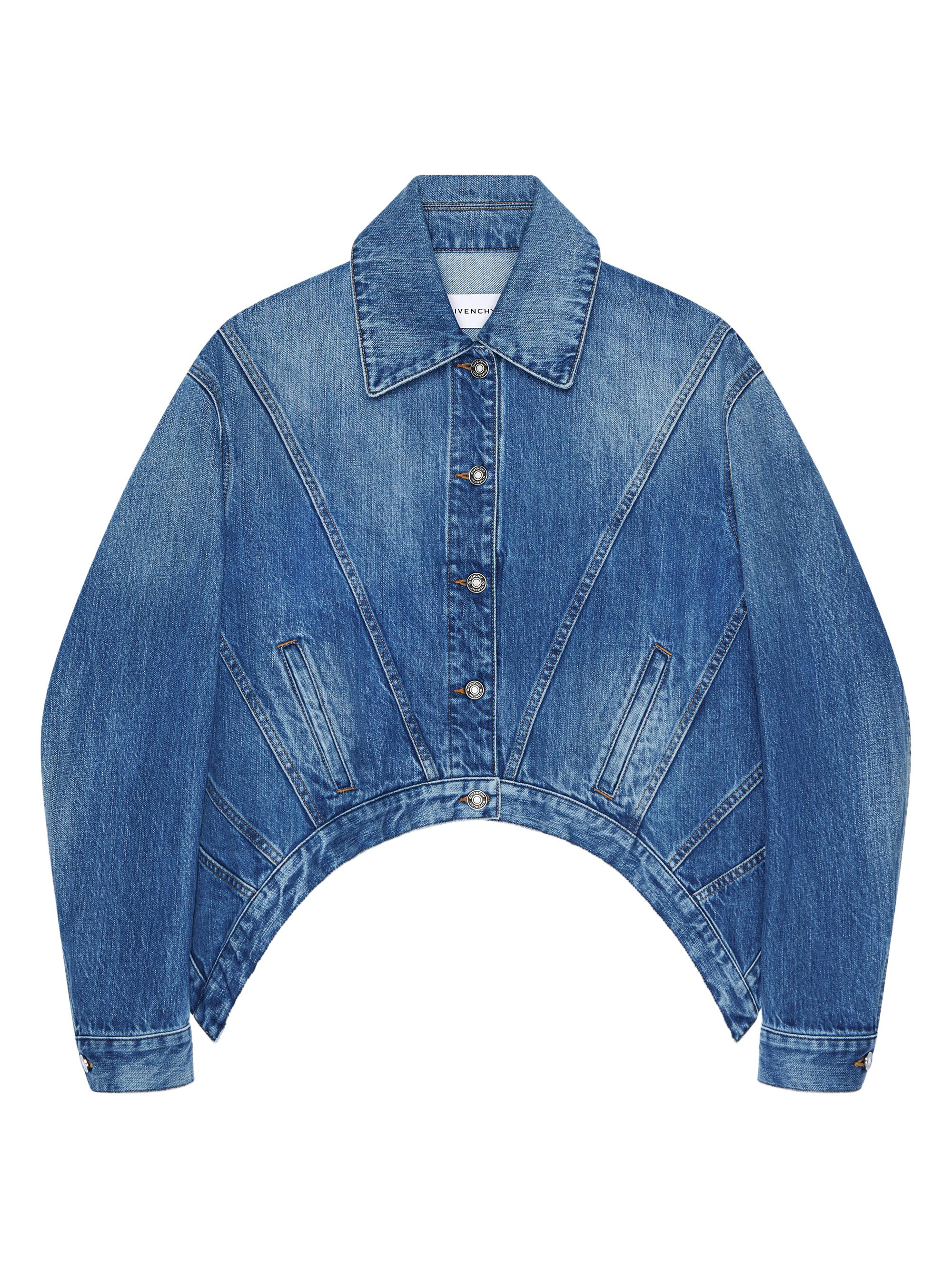 Givenchy Women's Trapeze Jacket in Denim - Medium Blue