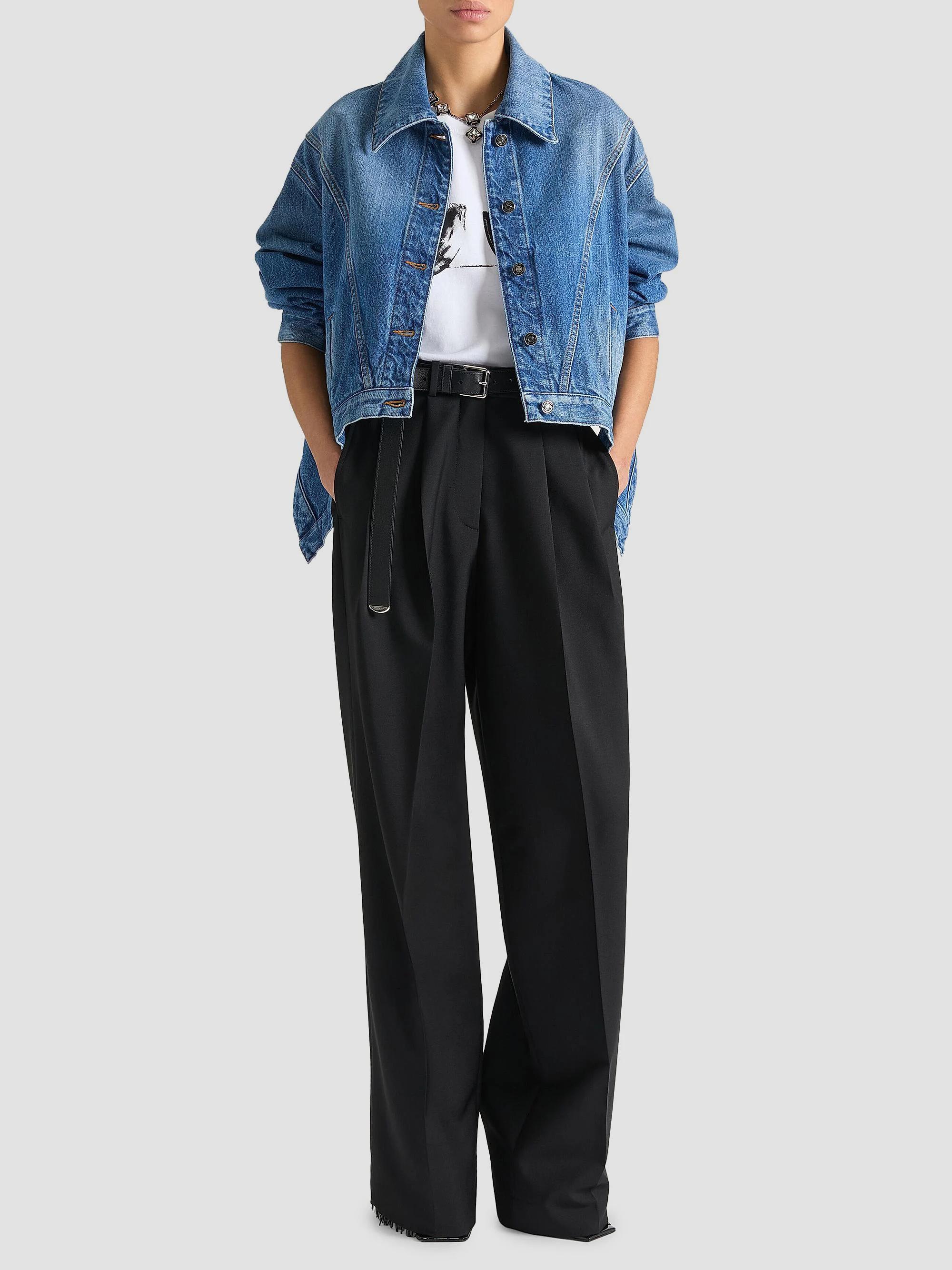 Givenchy Trapeze Jacket in Denim | Saks Fifth Avenue