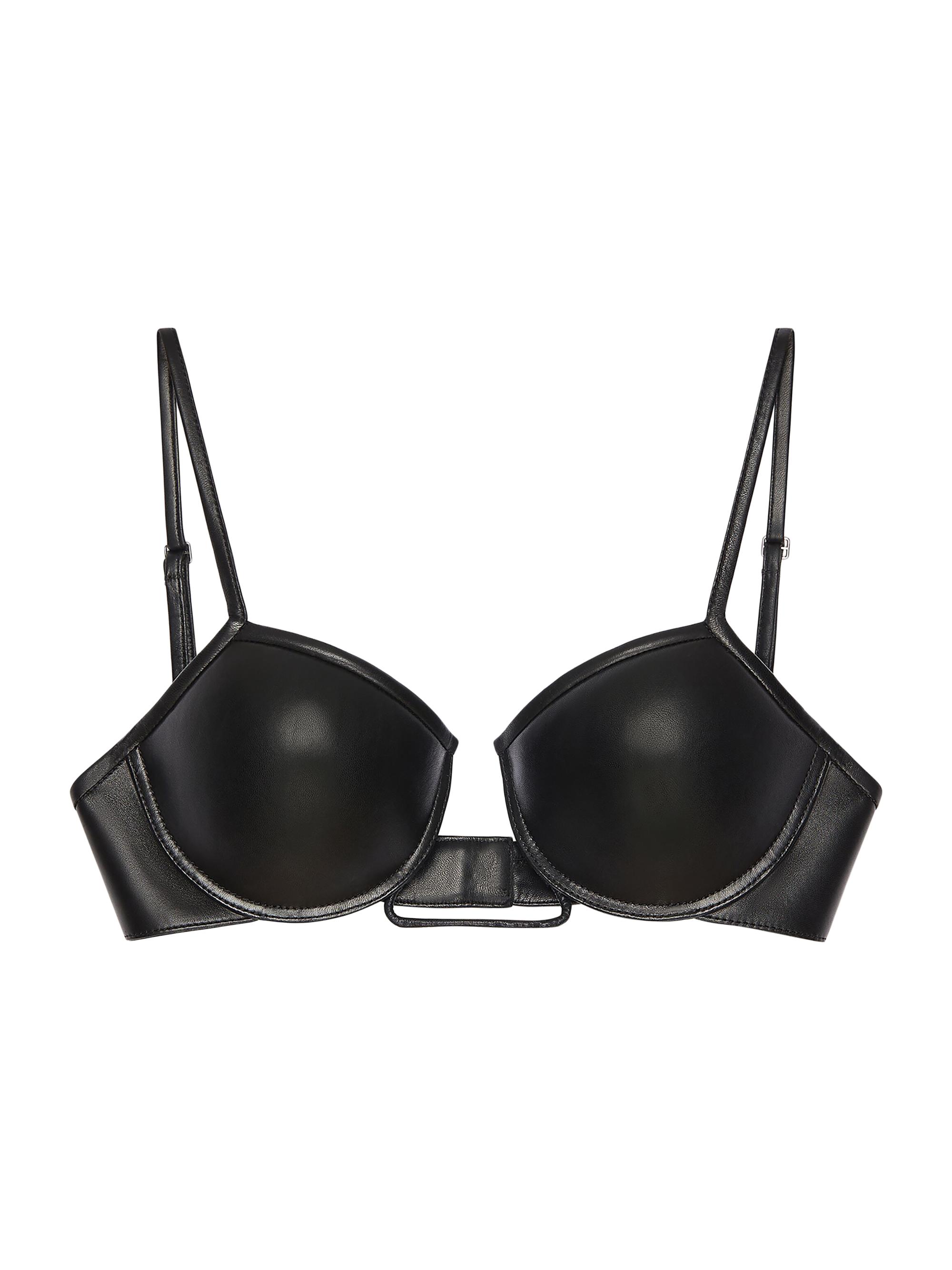 Givenchy Women's Cutaway Bra in Leather - Black