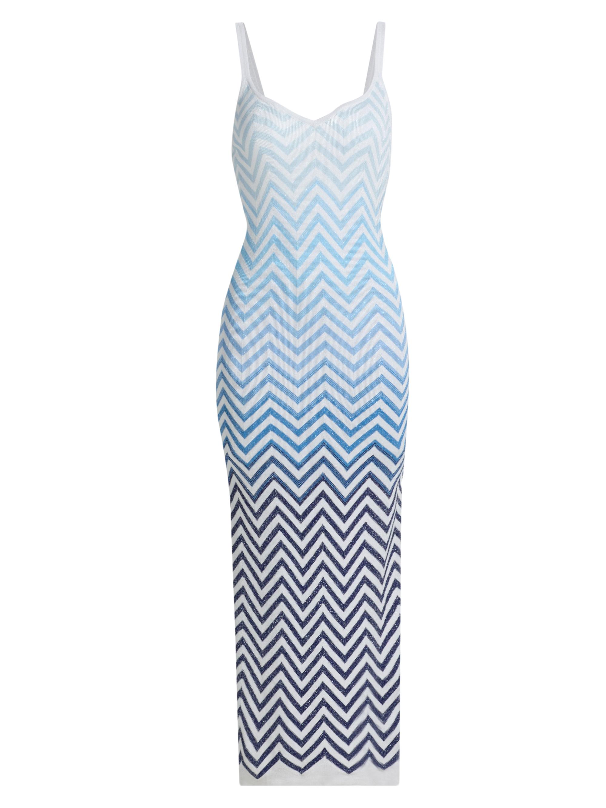 Milly Women's Mica Gradient Zigzag Cover-Up Dress - Blue Multi
