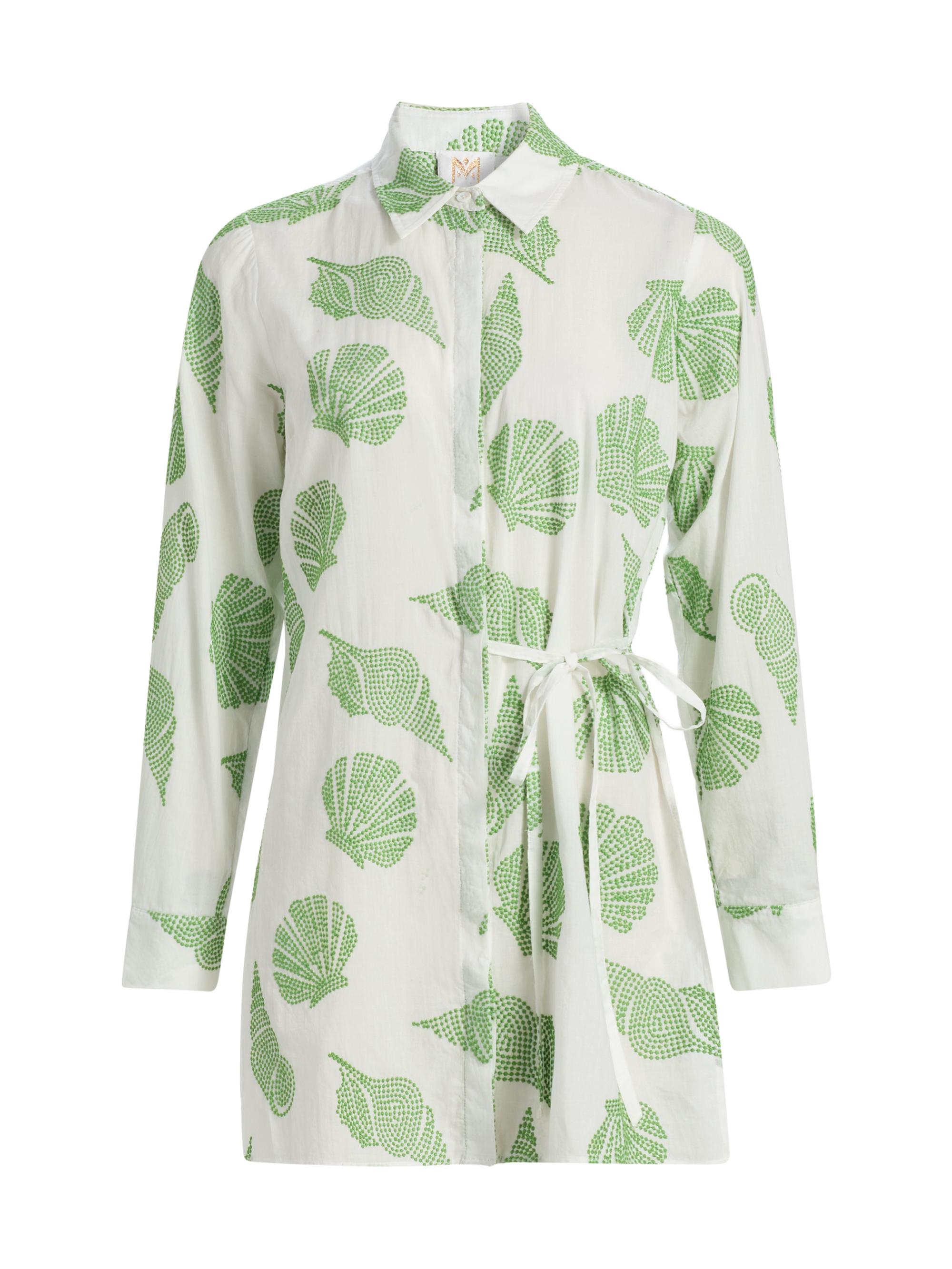 Milly Women's Cleo Embroidered Cotton Cover-Up Minidress